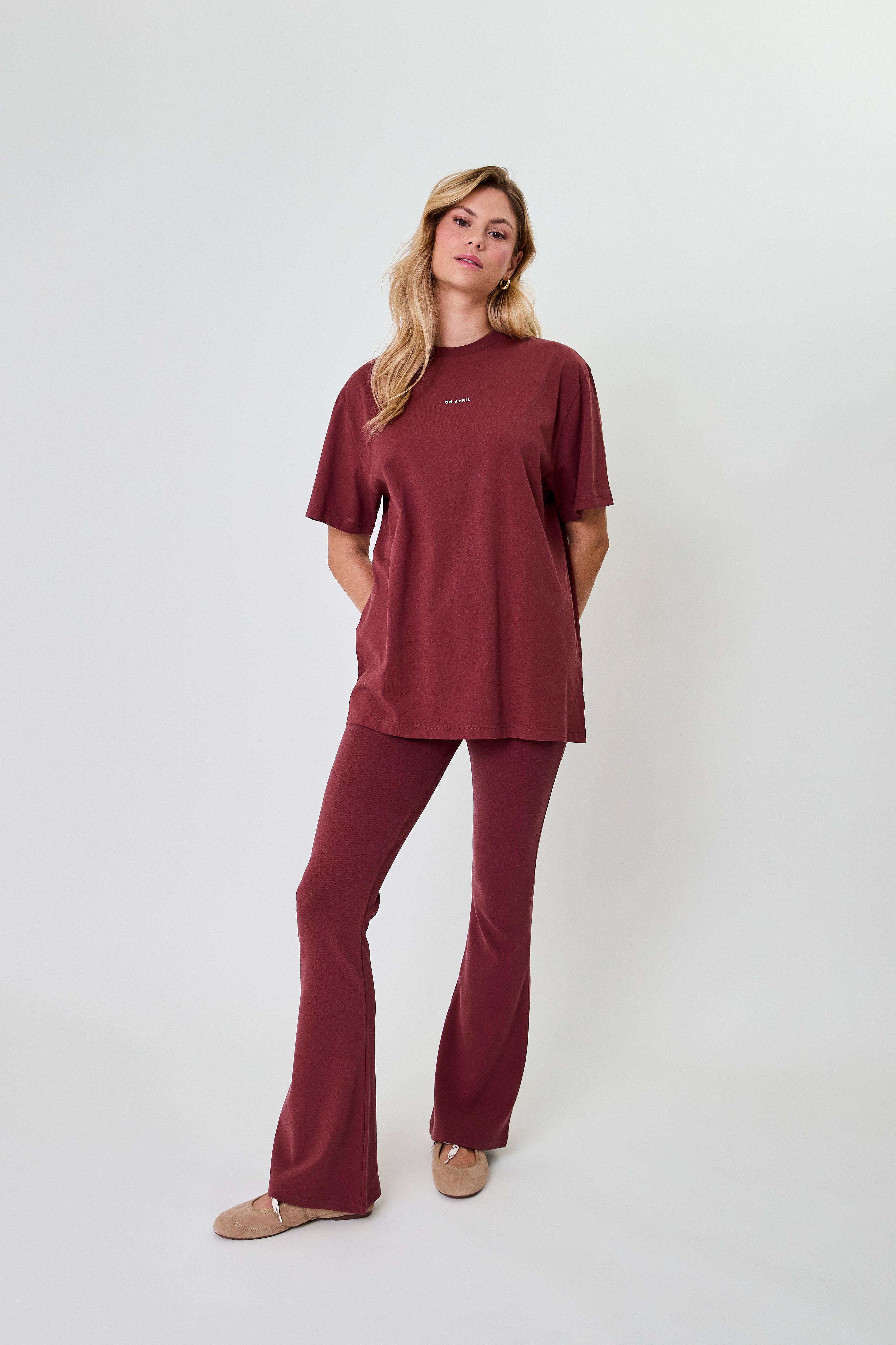 Boyfriend T-Shirt Cherrywood
