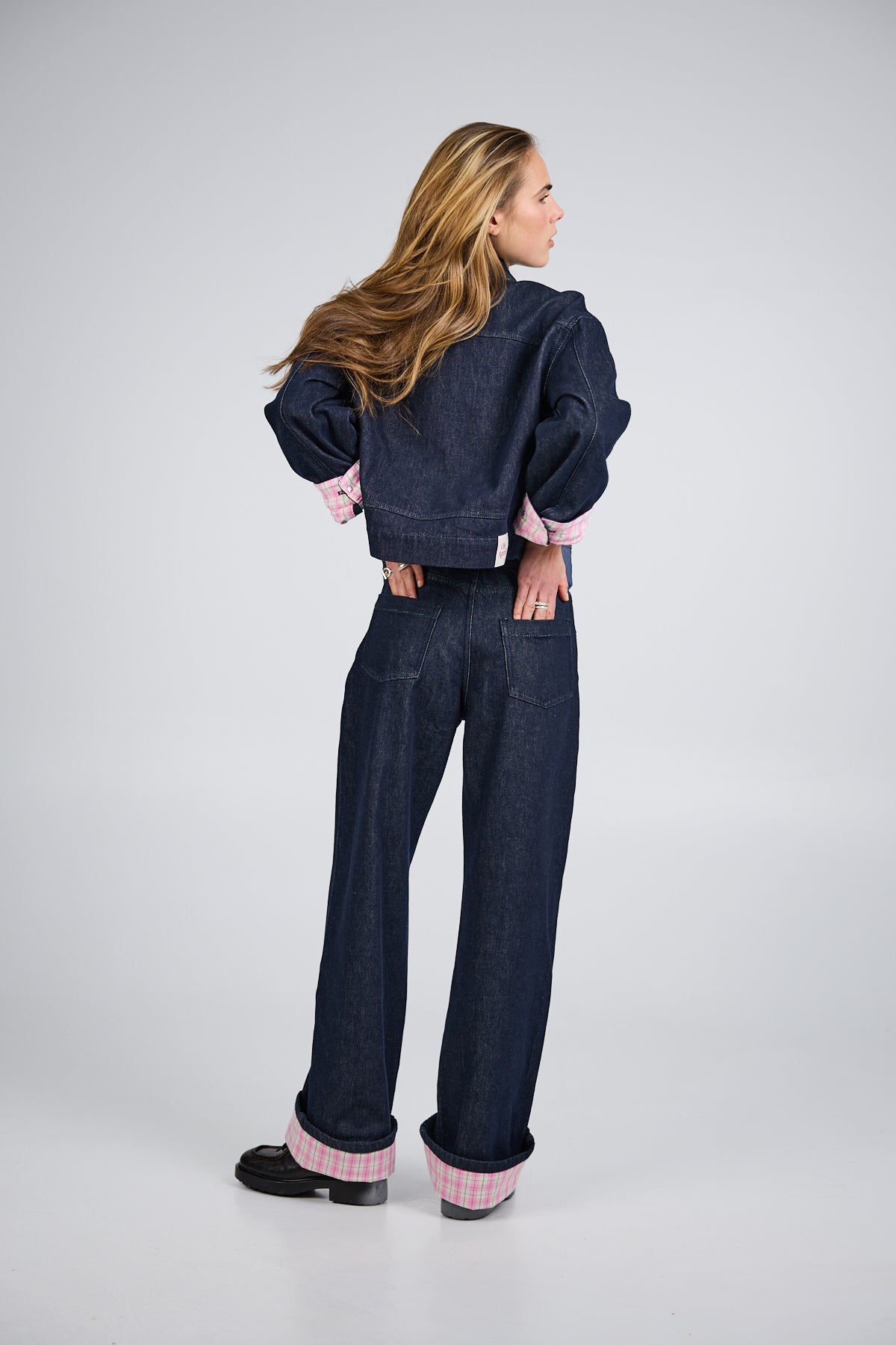 Clara Denim Jacket Denim Dark Blue