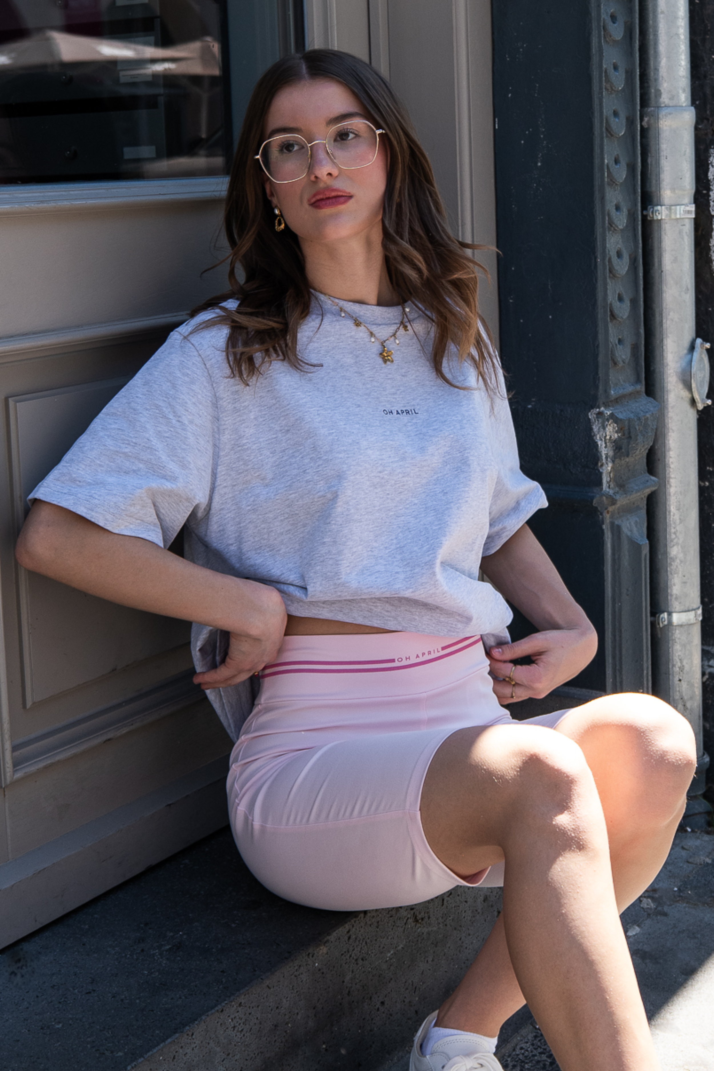 Roxie Bike Shorts Baby Rose