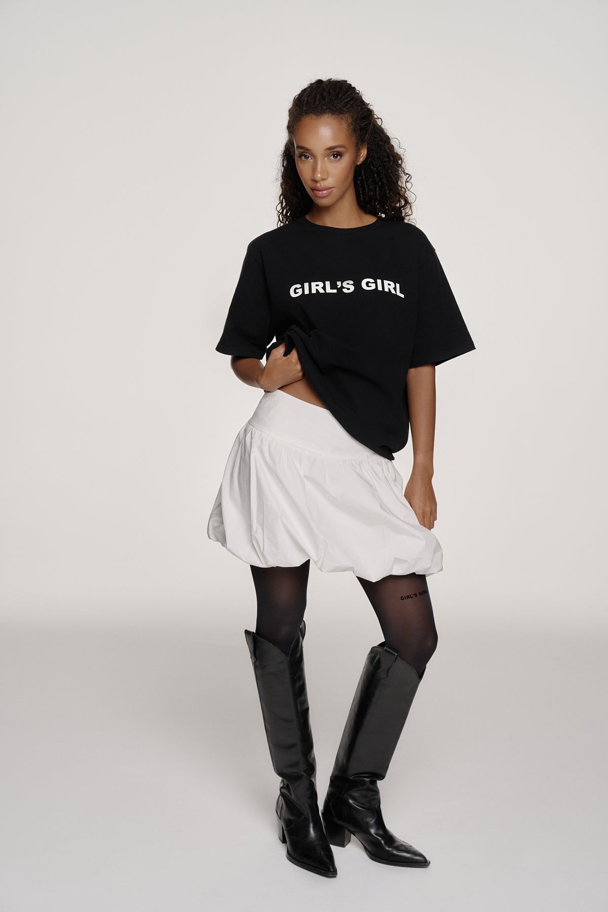 Elou Bubble Skirt Warm White