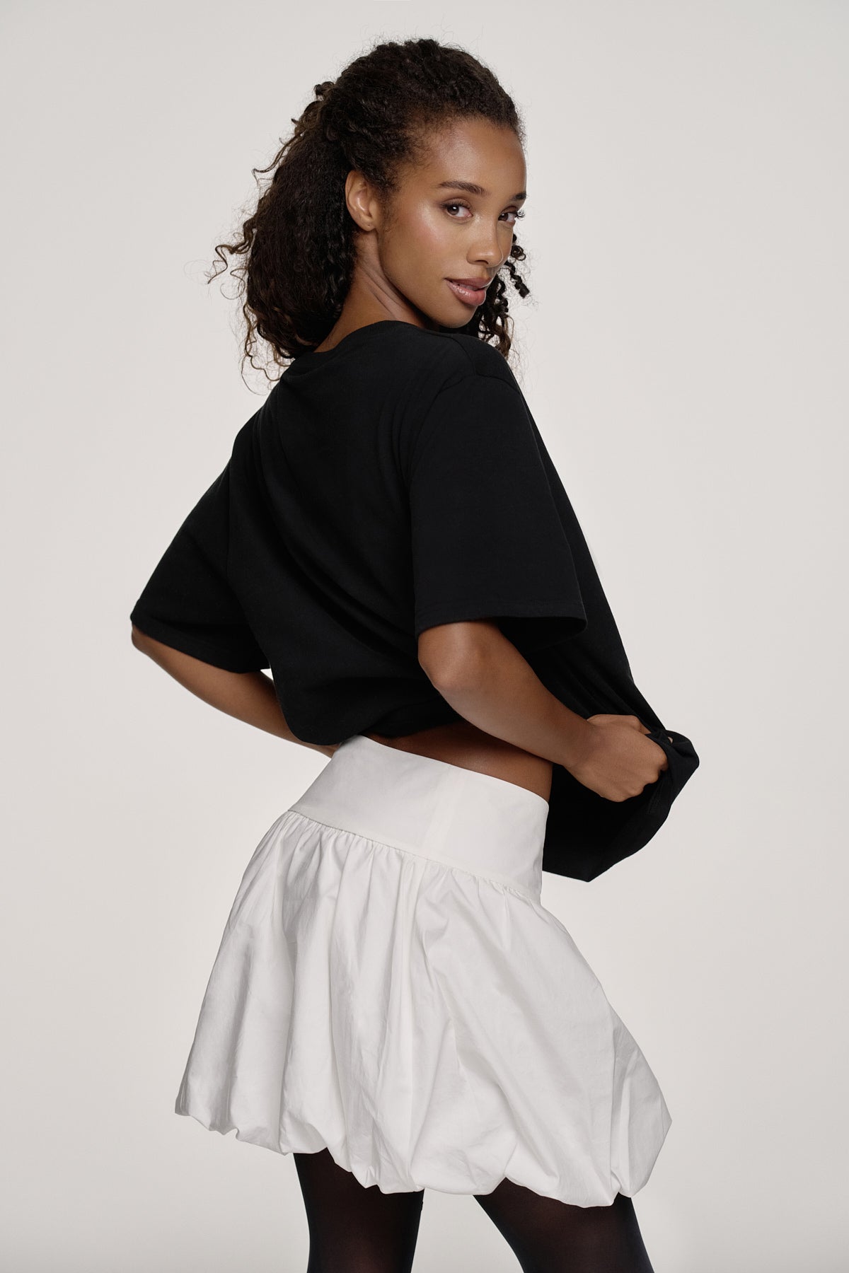 Elou Bubble Skirt Warm White