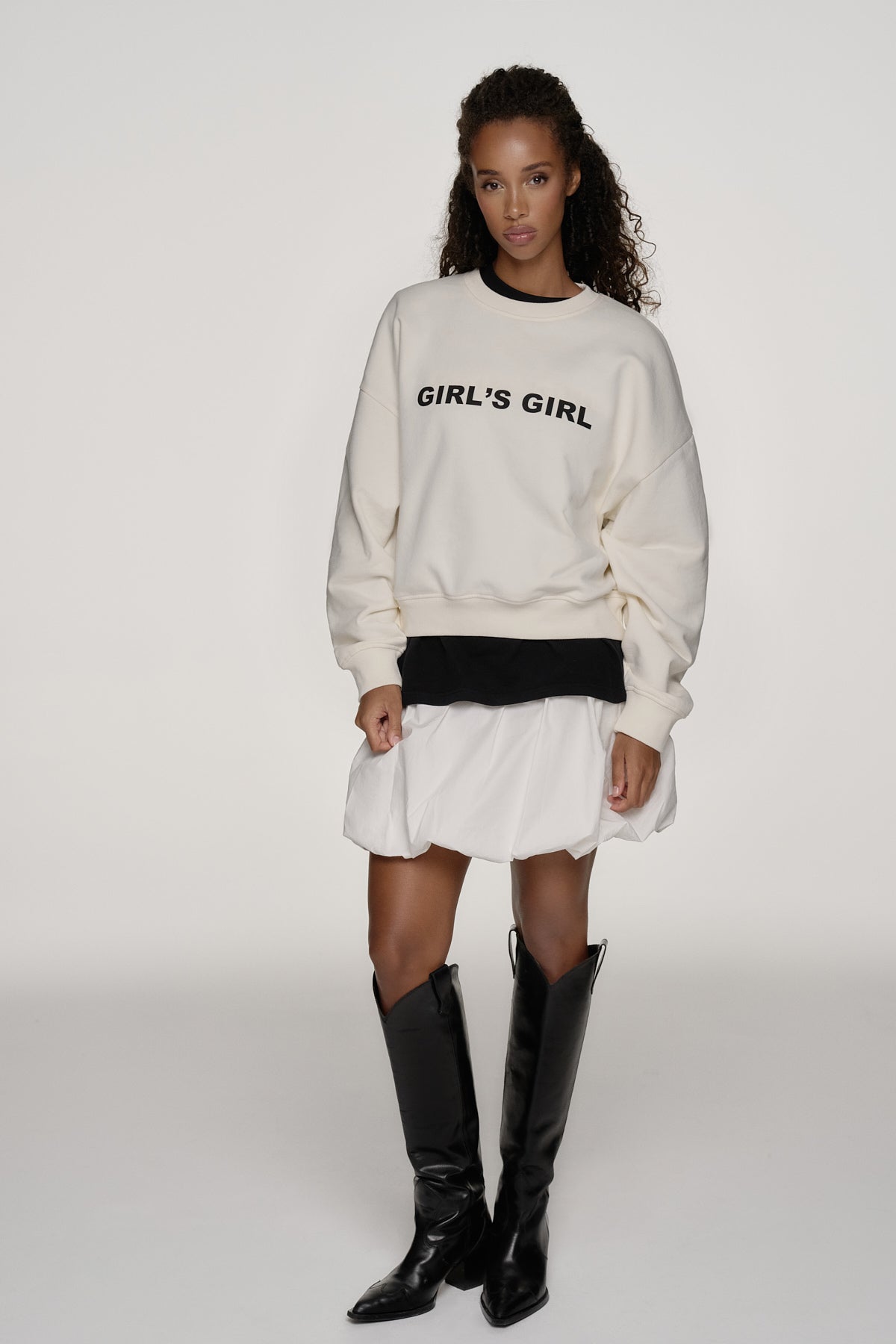 Regular Sweater Girl's Girl Warm White