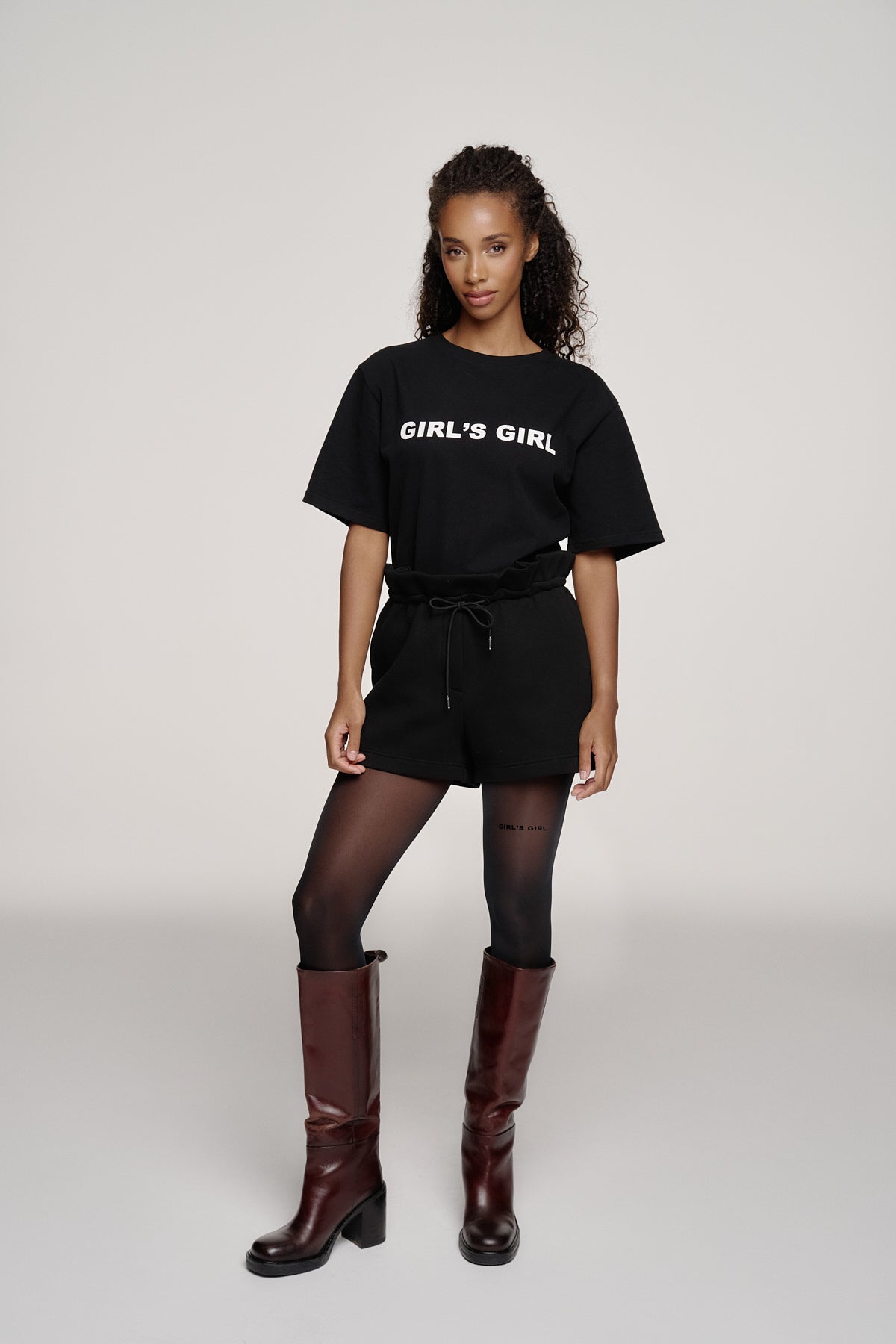 Girl's Girl Statement Tights Black