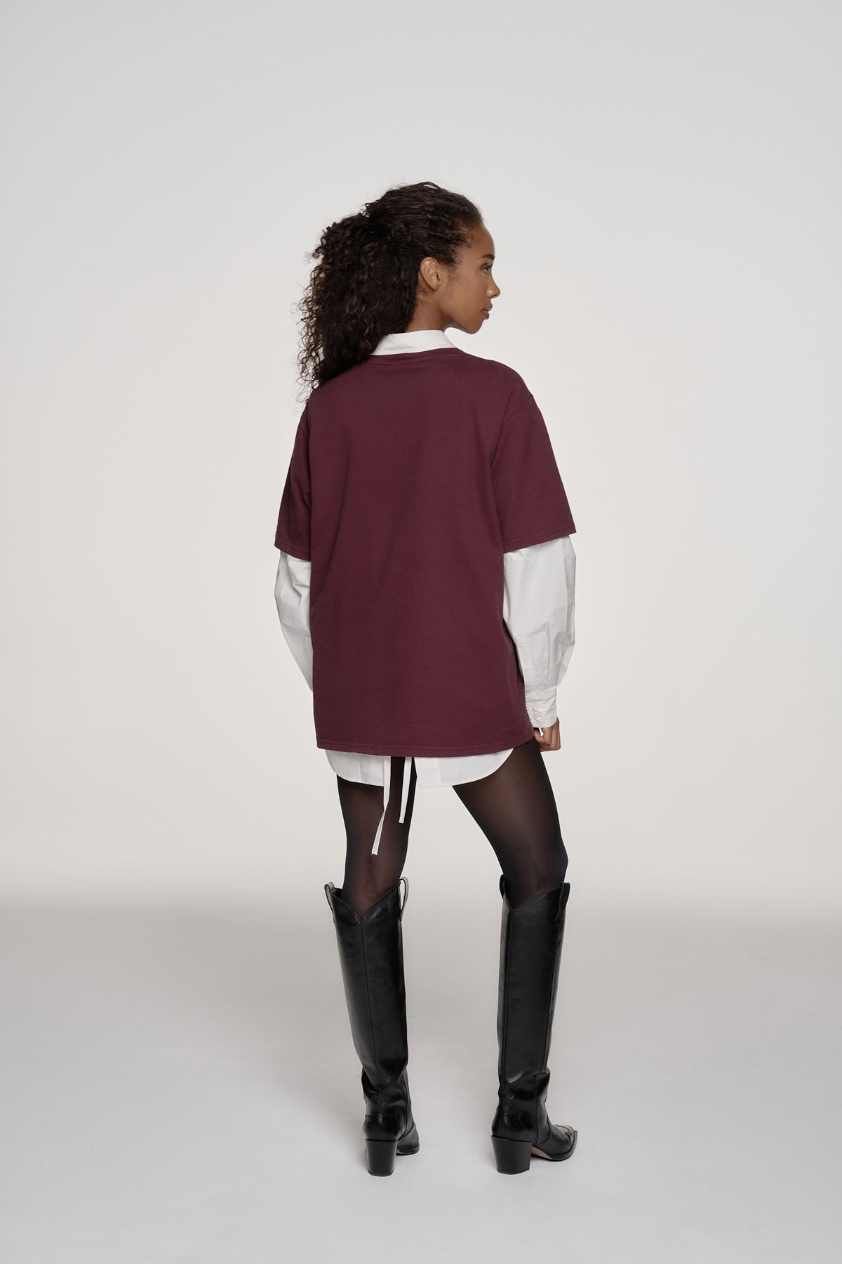 BF T-Shirt Girl's Girl Aubergine Brown
