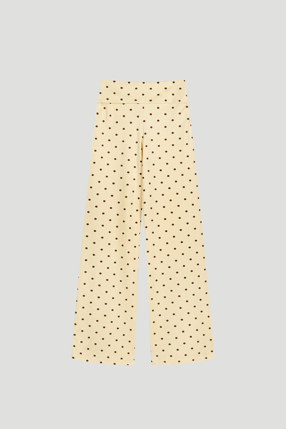 Daisy Flared Leggings Butter Yellow Polkadot