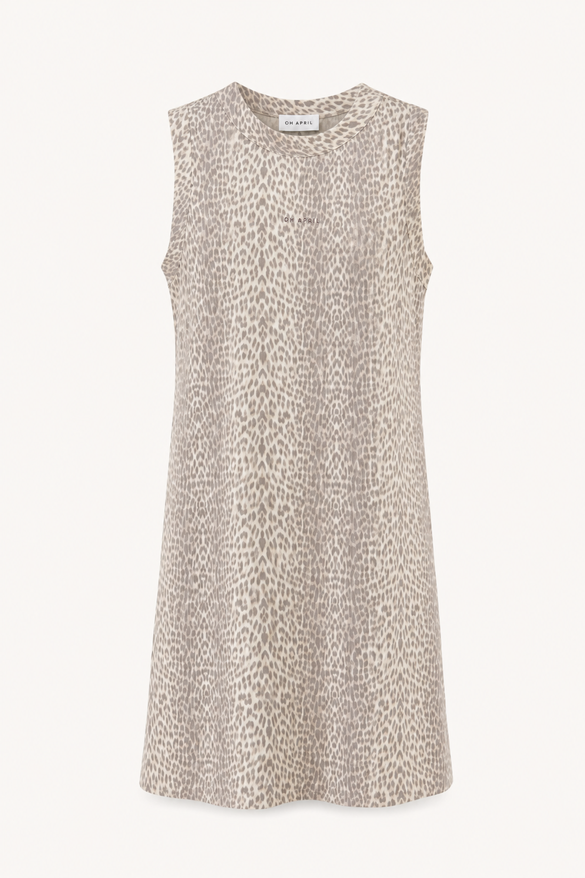Isi A-Line Dress Micro Leo Beige