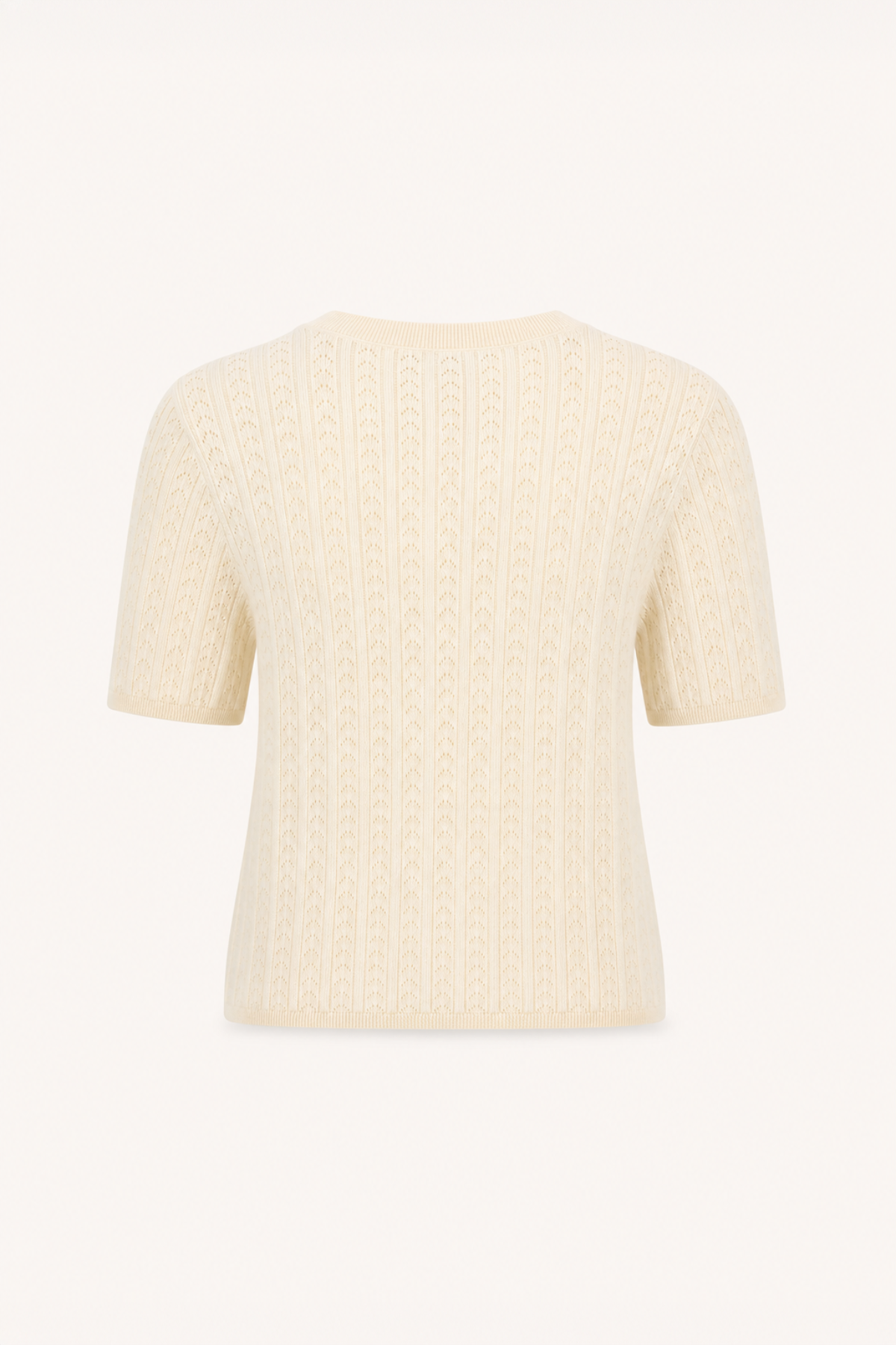 Amora Knit T-Shirt Off White