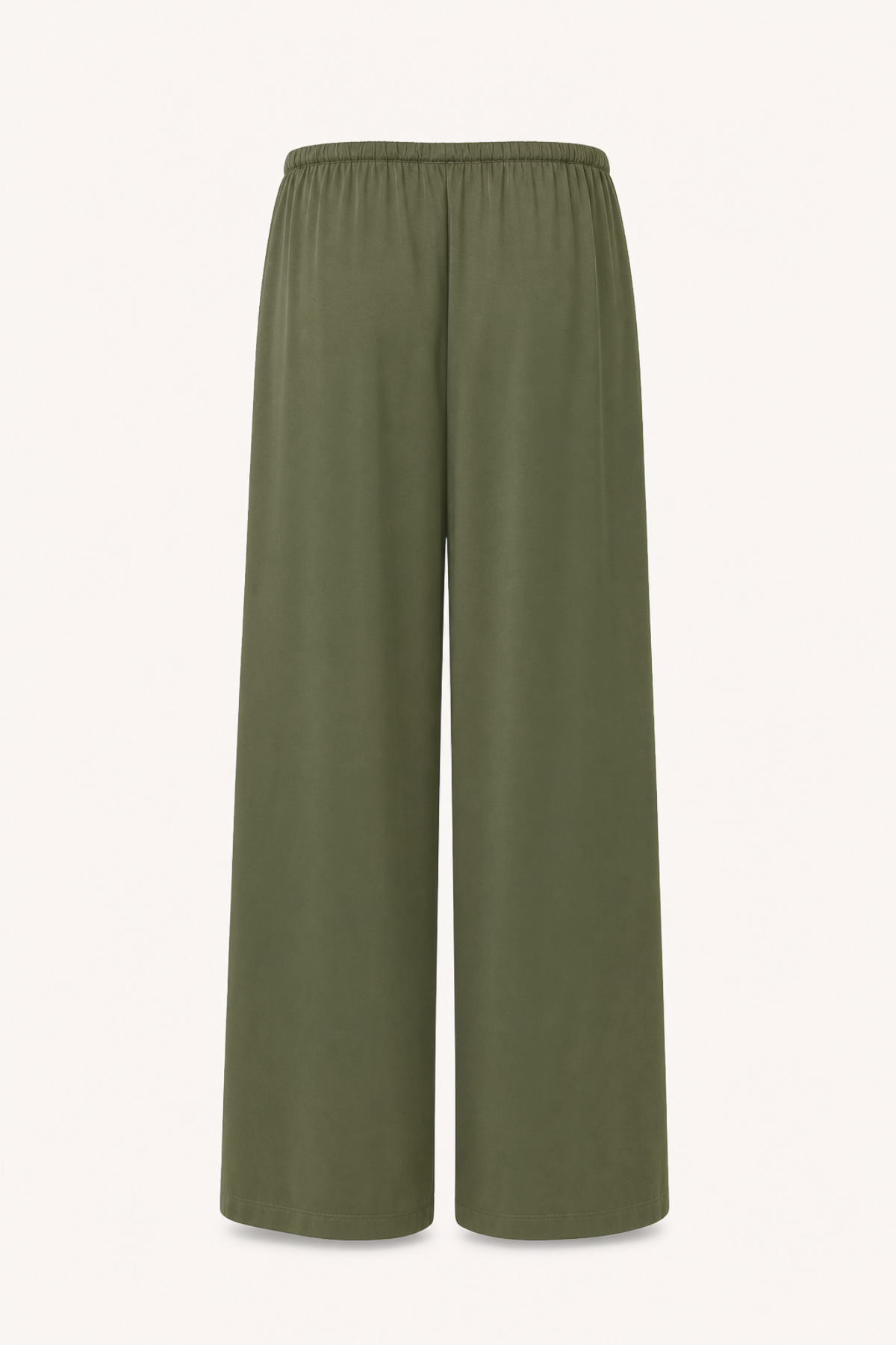Verde Satin Pants Olive