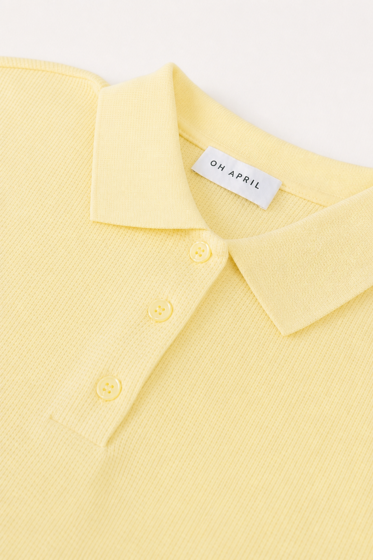 Noa Piqué Polo Butter Yellow