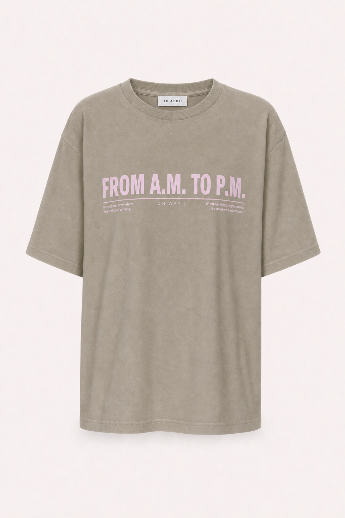 BF T-Shirt AM to PM Taupe Acid