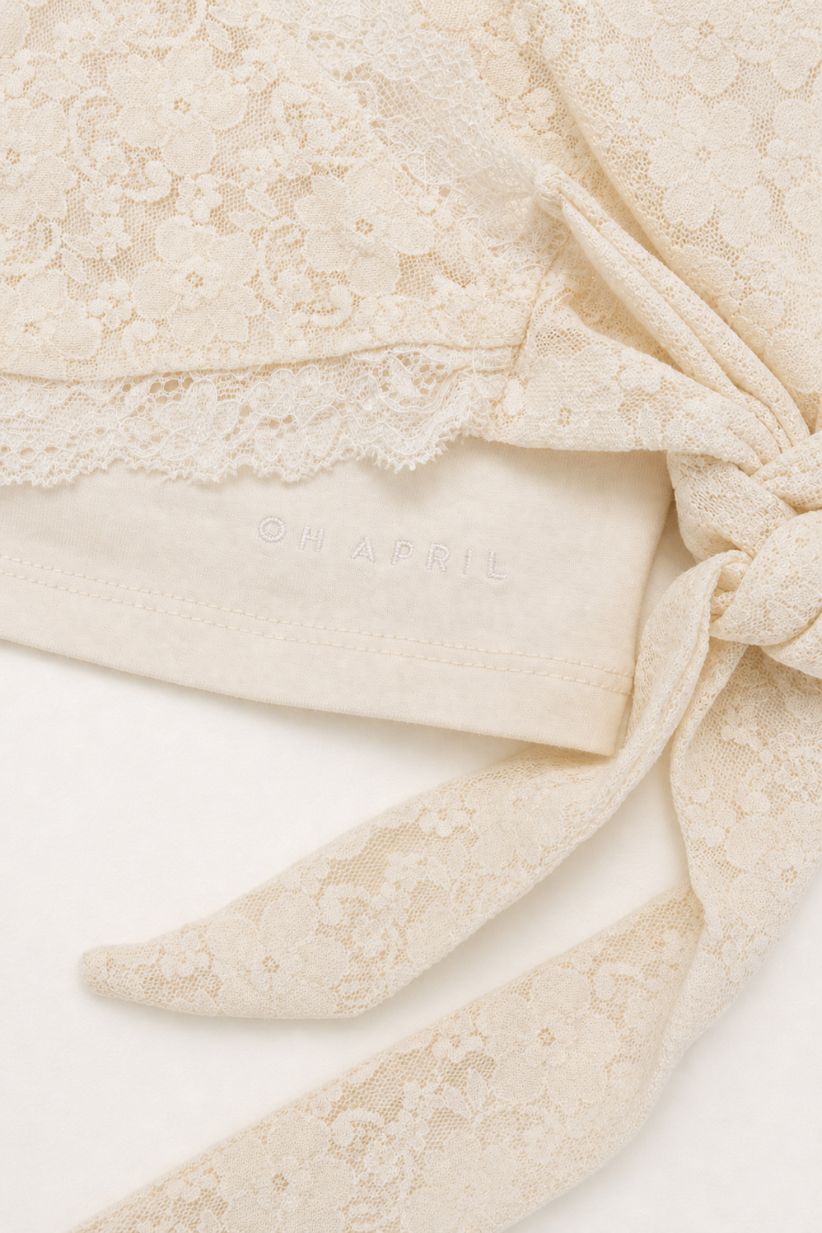 Sylva Lace Wrap Cardigan Off White