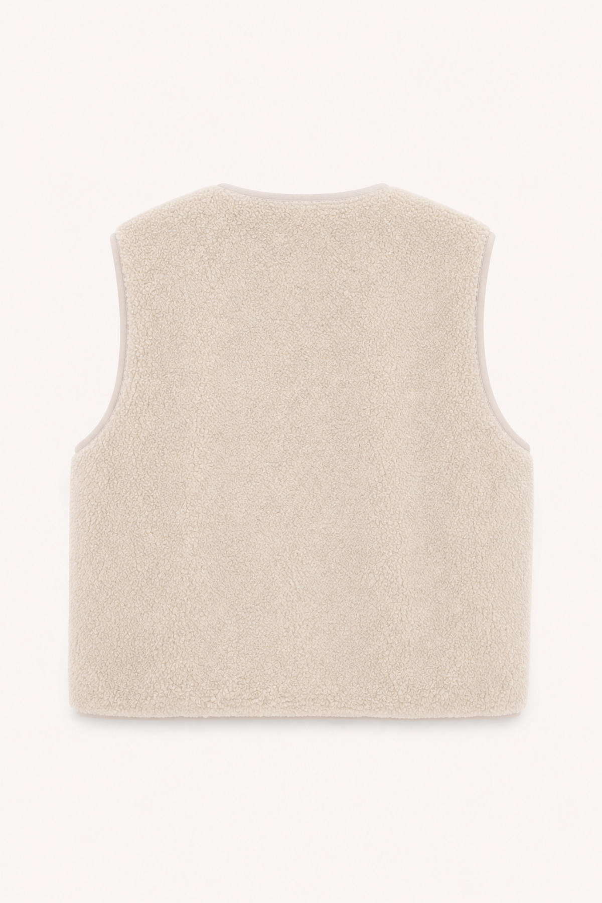 Magnolia Reversible Fleece Vest Off White/Cow