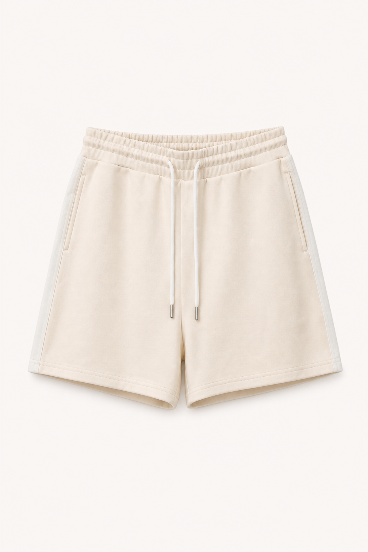 Kael Track Shorts Beige