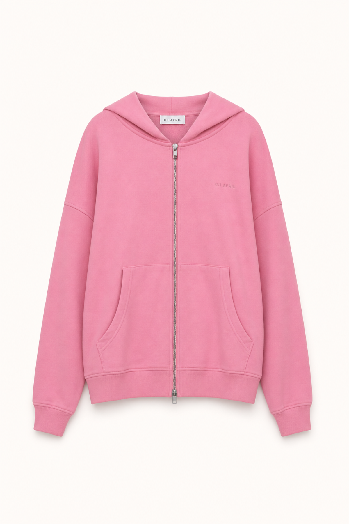 BF Zip Hoodie Flower Light Pink