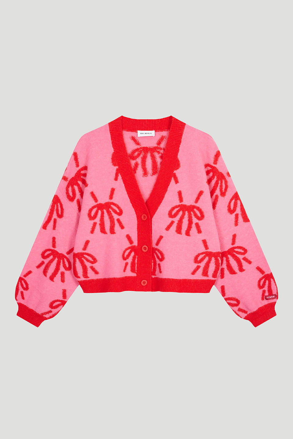 Elfa Knit Cardigan Dark Rose