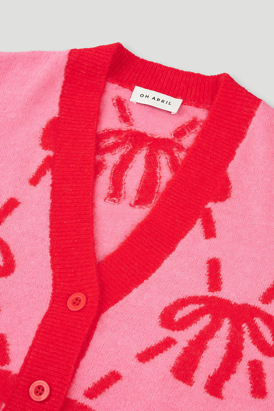 Elfa Knit Cardigan Dark Rose