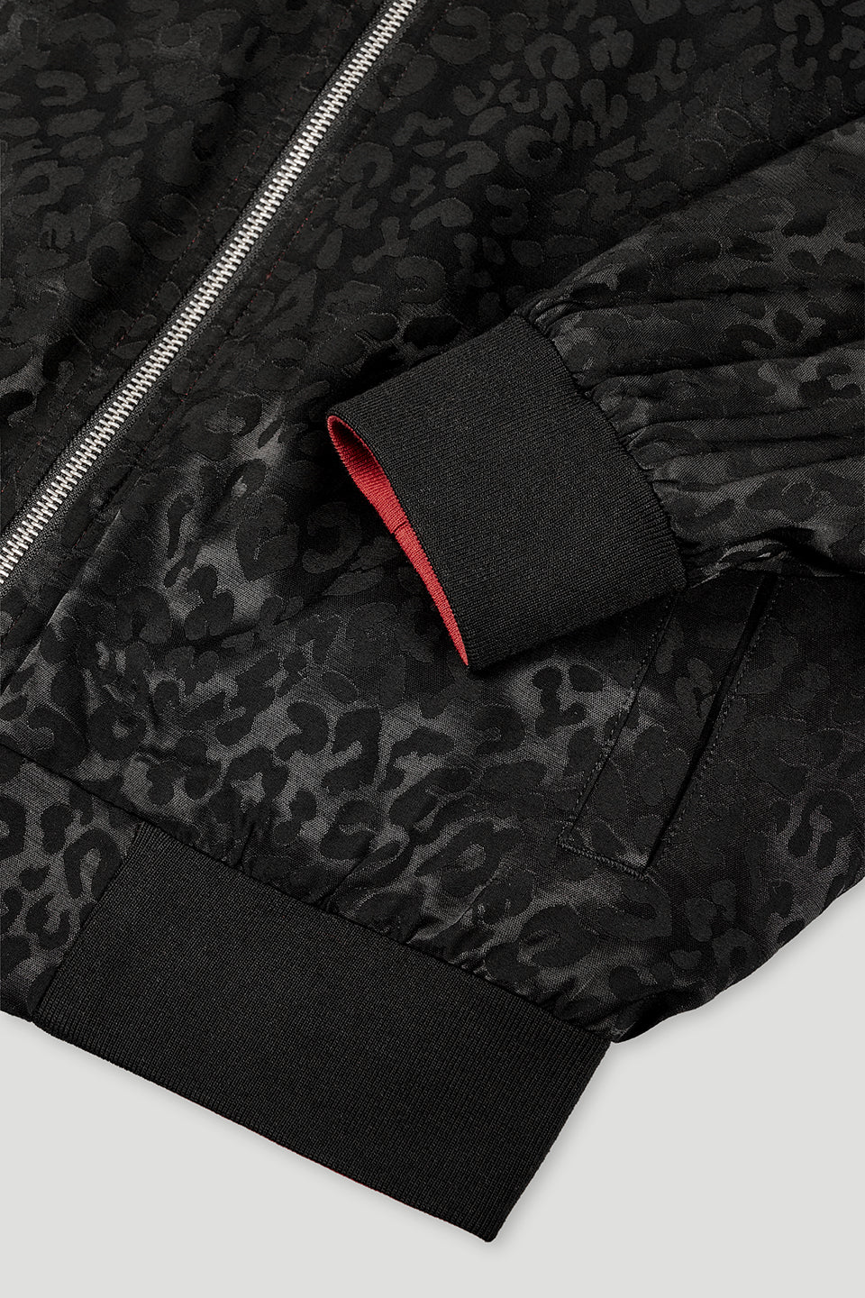 Elin Reversable Bomber Jacket Leo Black/Maroon