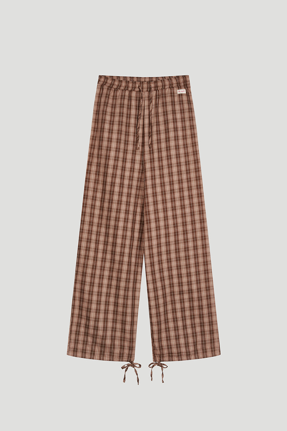 Elior Woven Pants Cocoa Dust Check