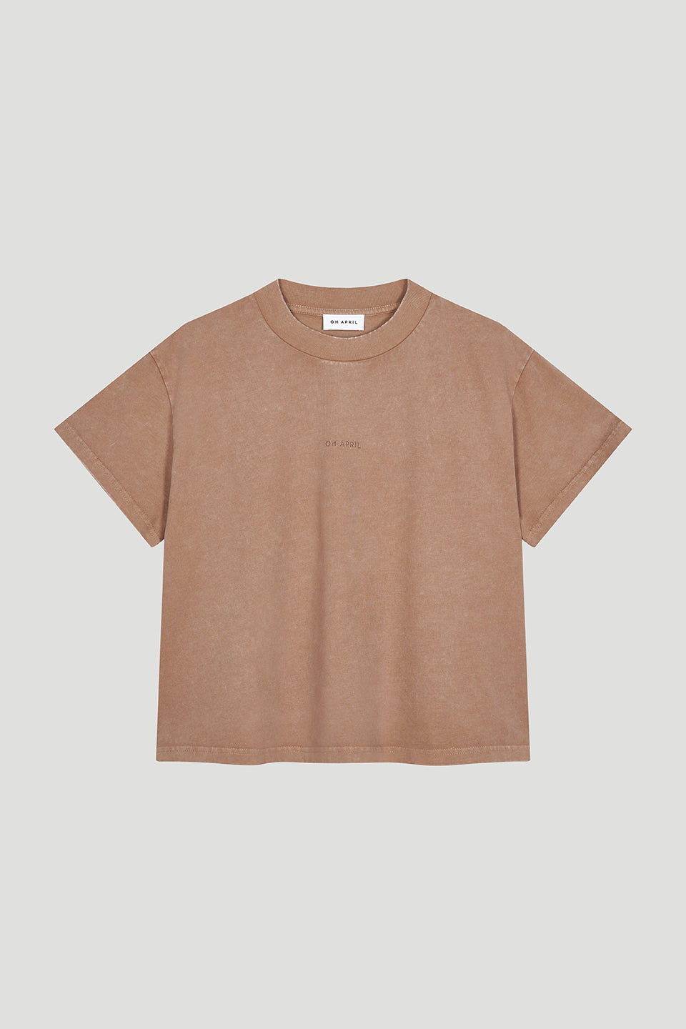 Ella Boxy T-Shirt Almond Mist Acid