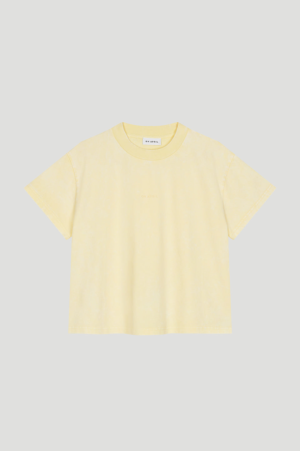 Ella Boxy T-Shirt Butter Yellow Acid