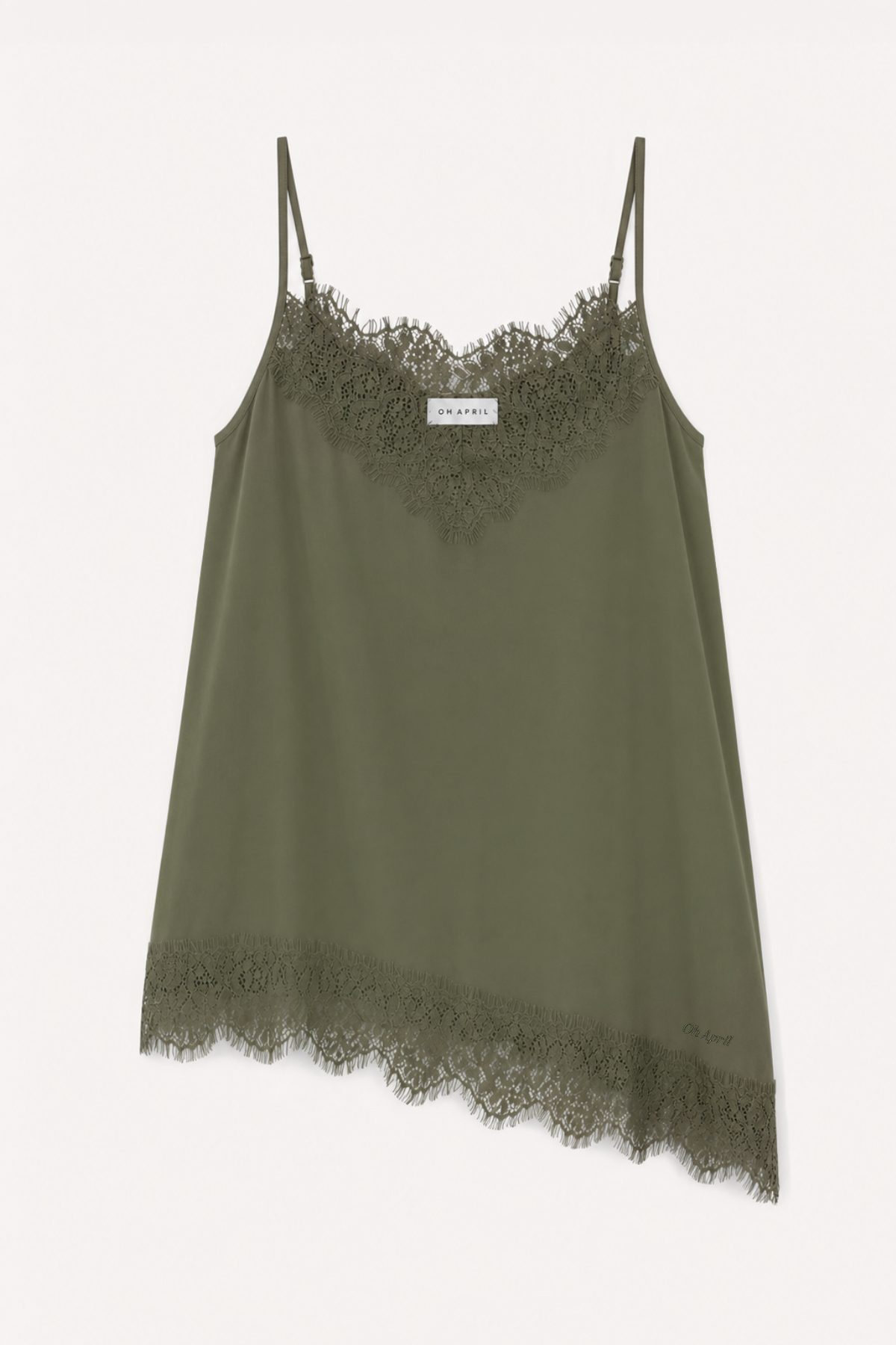 Tami Satin Top Olive