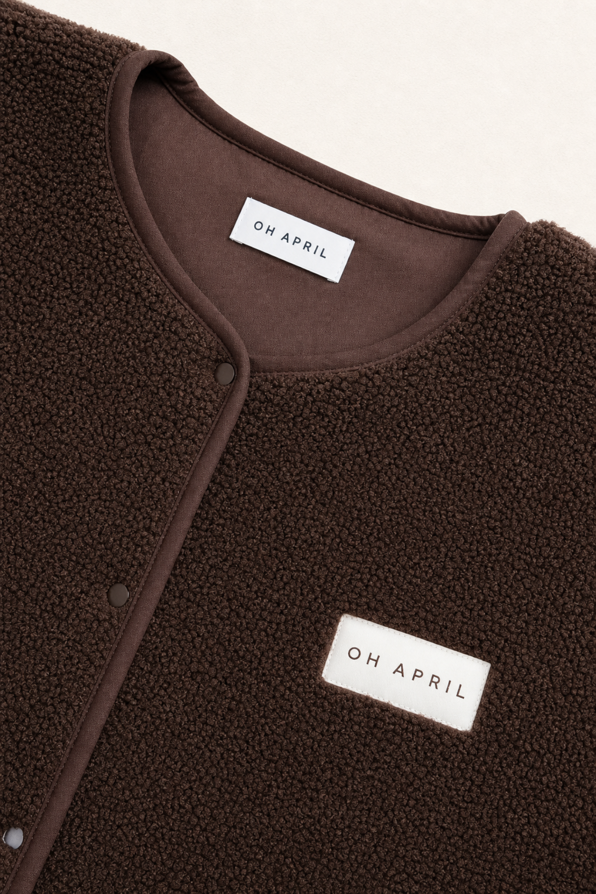 Magnolia Fleece Vest Dark Brown