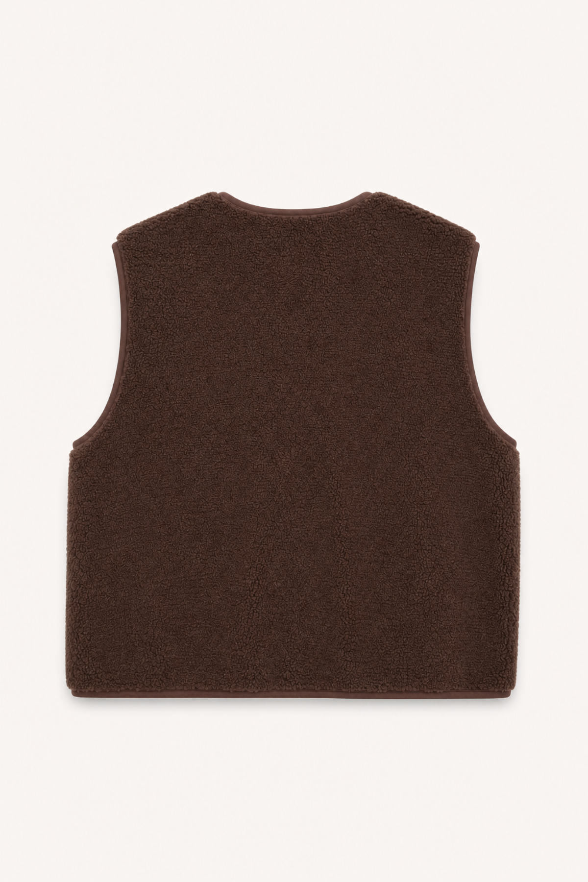 Magnolia Fleece Vest Dark Brown