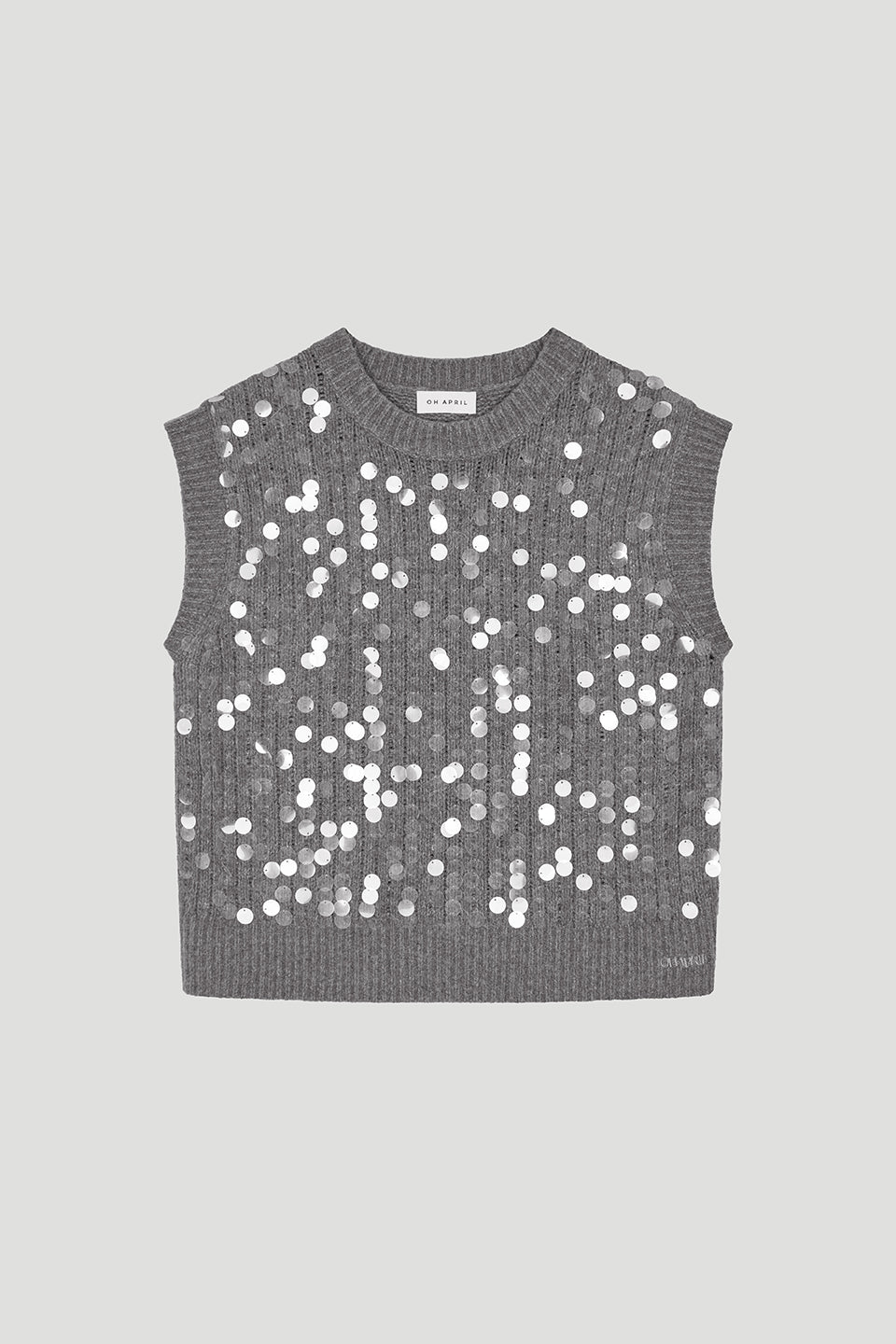 Fia Knit Vest Graphite