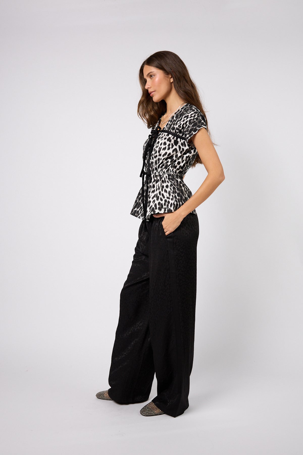 Freya Blouse Leo Graphite