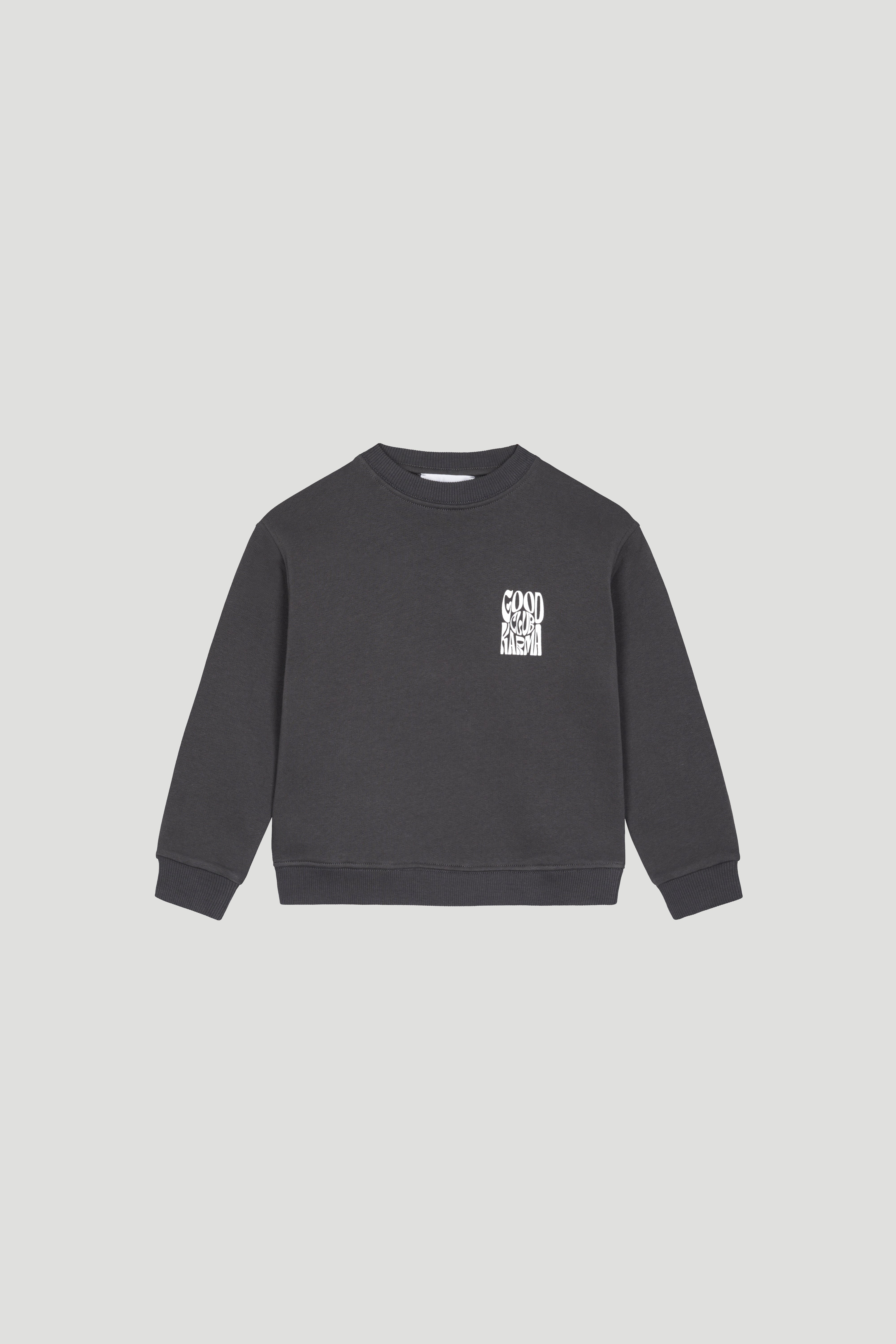 Kids Sweater Good Karma Club Anthracite