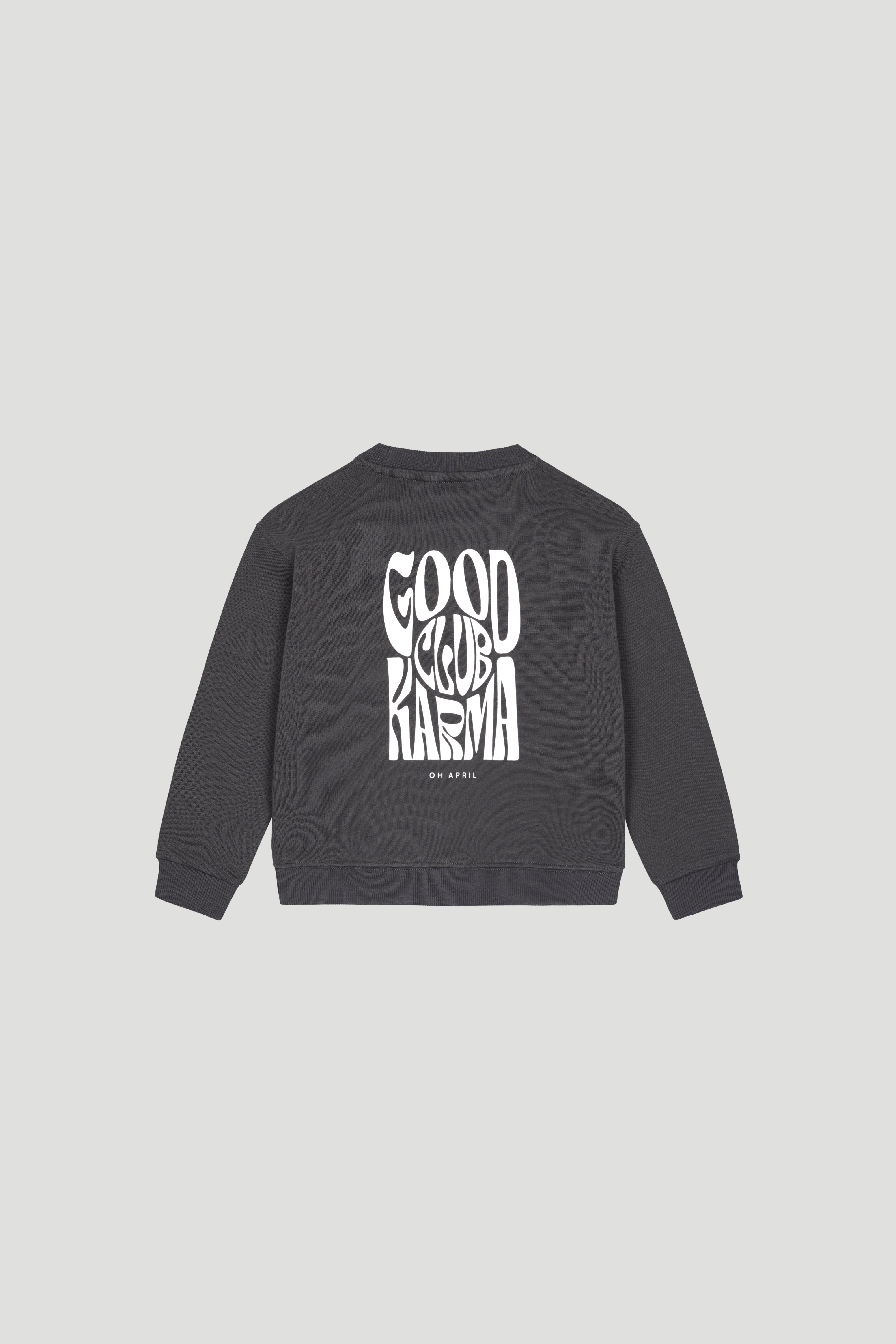 Kids Sweater Good Karma Club Anthracite