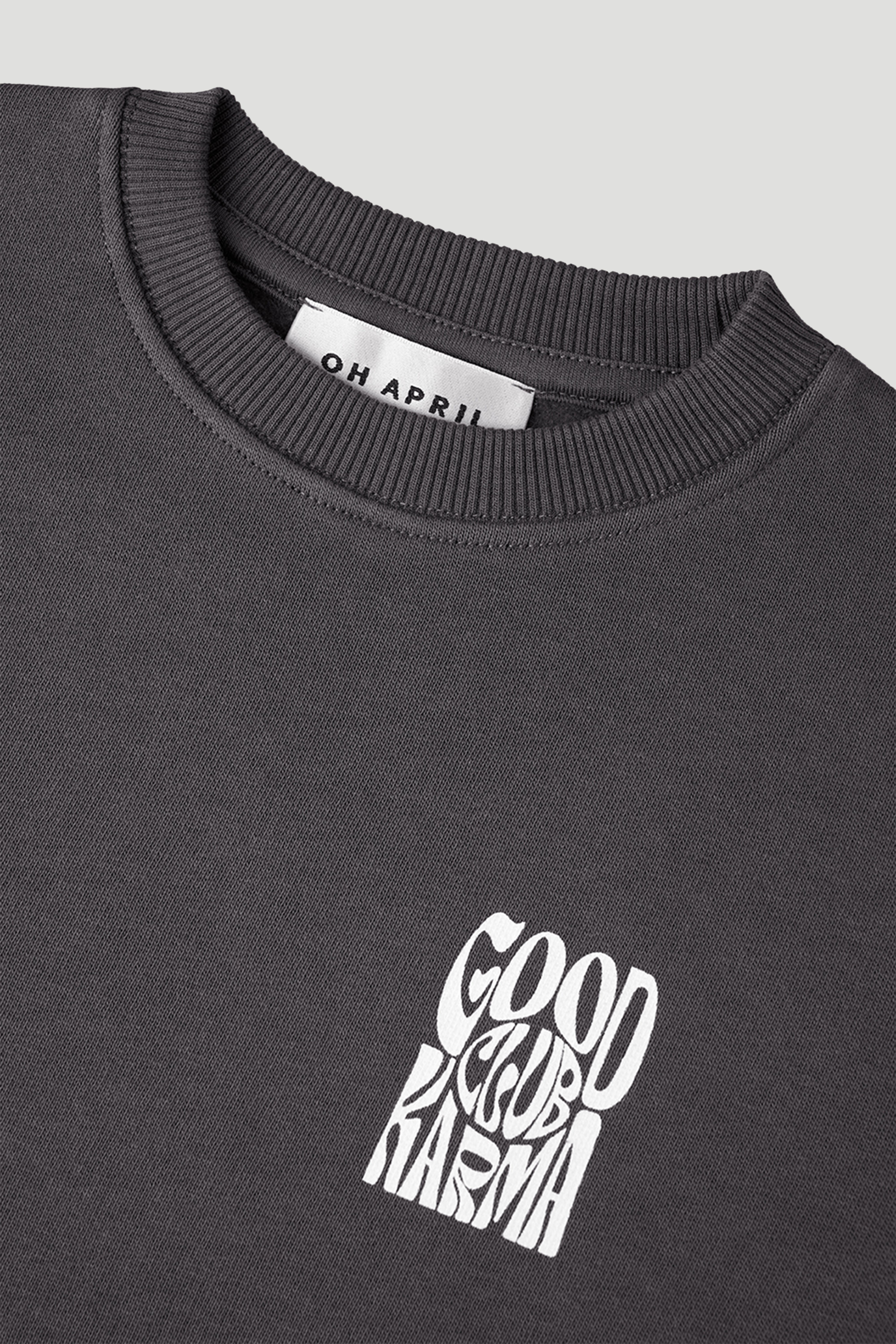 Kids Sweater Good Karma Club Anthracite