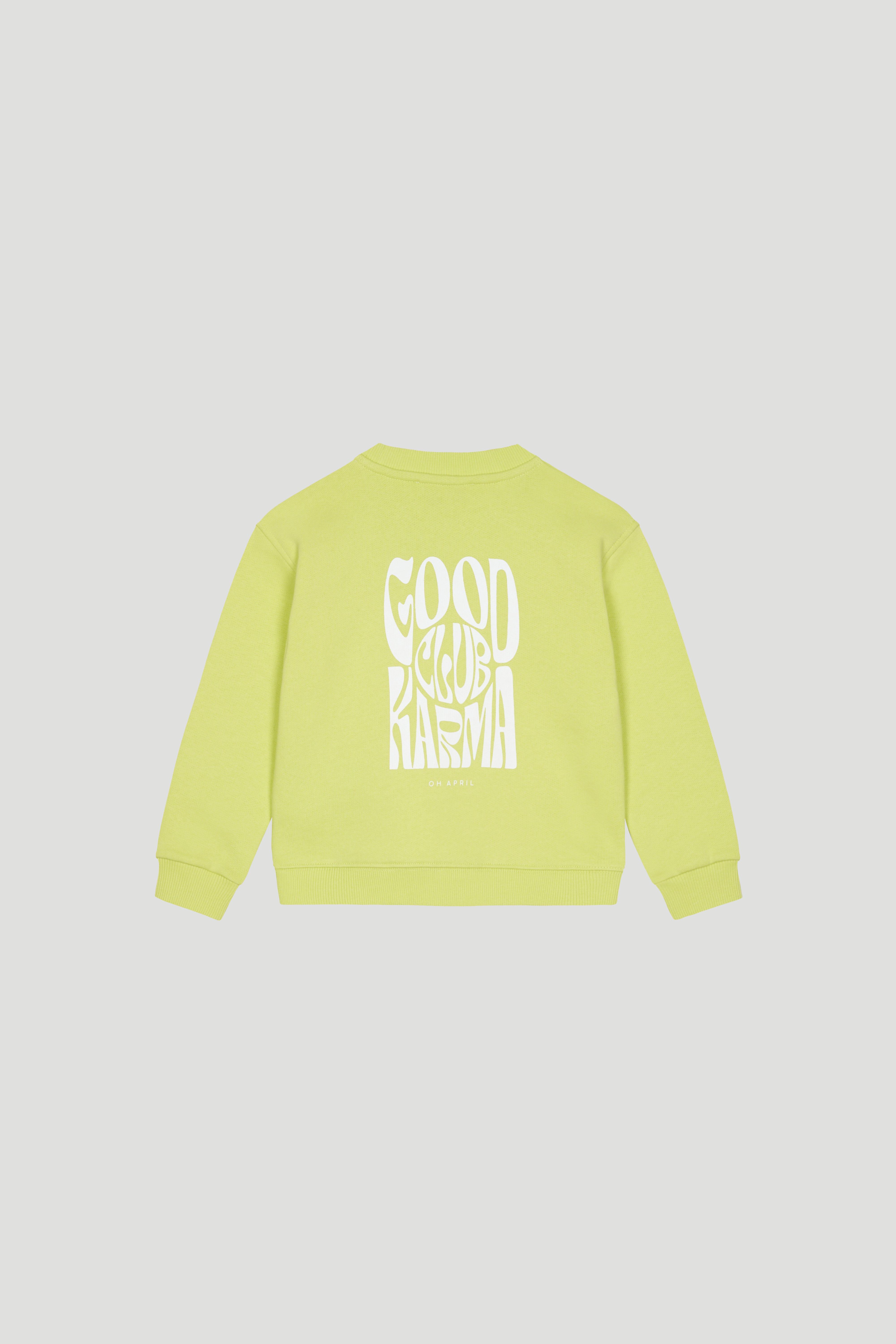Kids Sweater Good Karma Club Lime