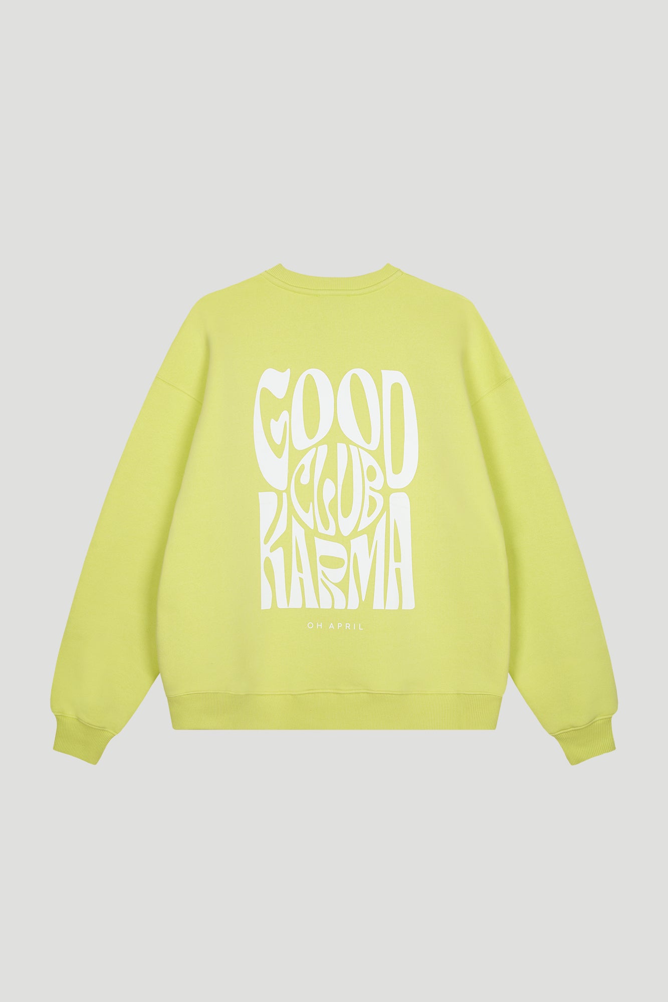 Oversized Sweater Lime Good Karma Club