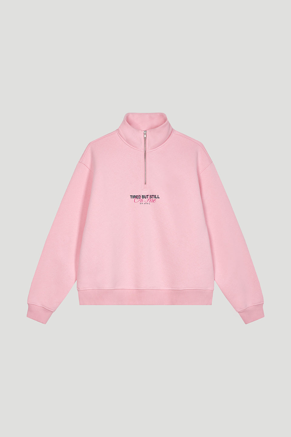 Georgia Half-Zip Sweater Baby Rose