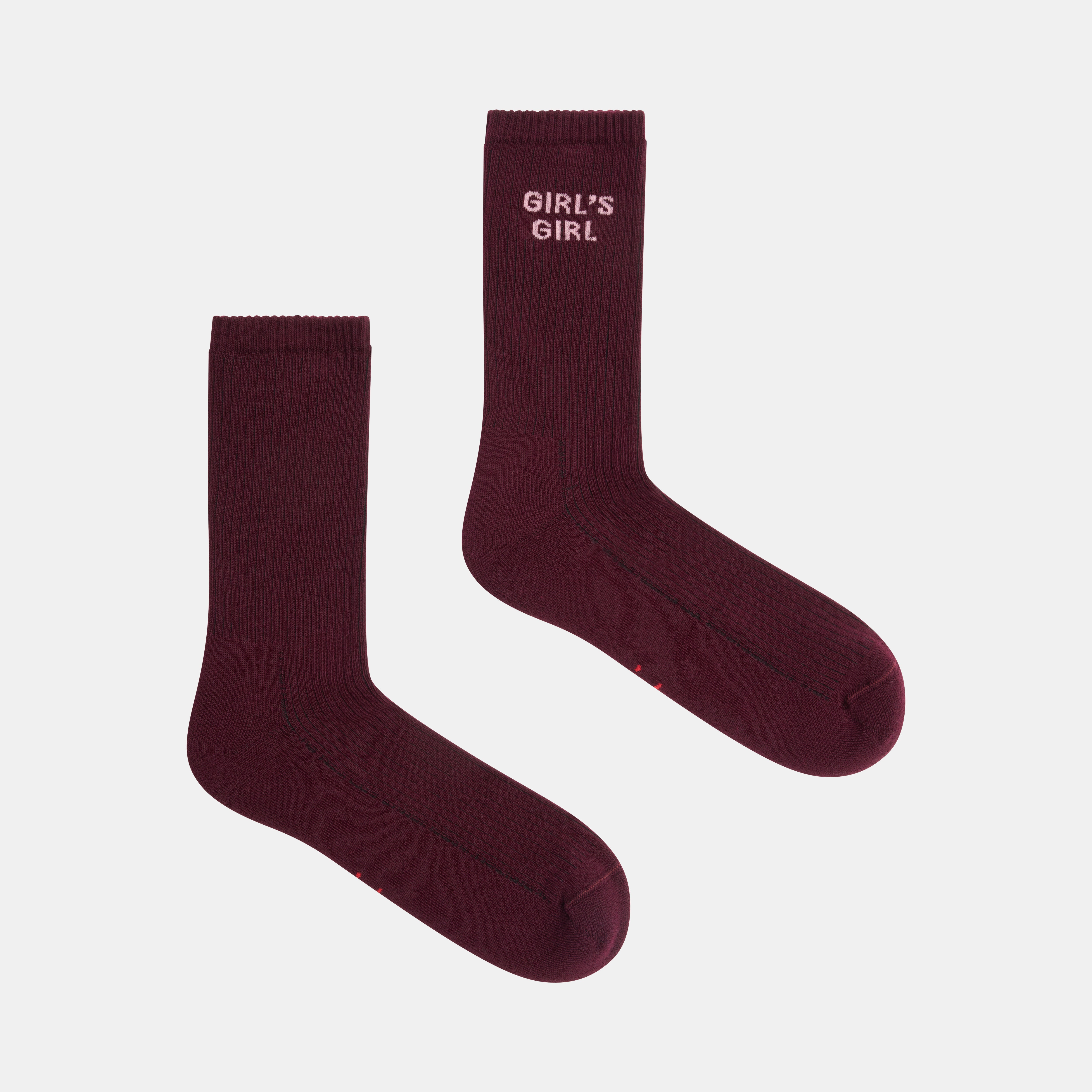 Girl's Girl Socks Aubergine Brown
