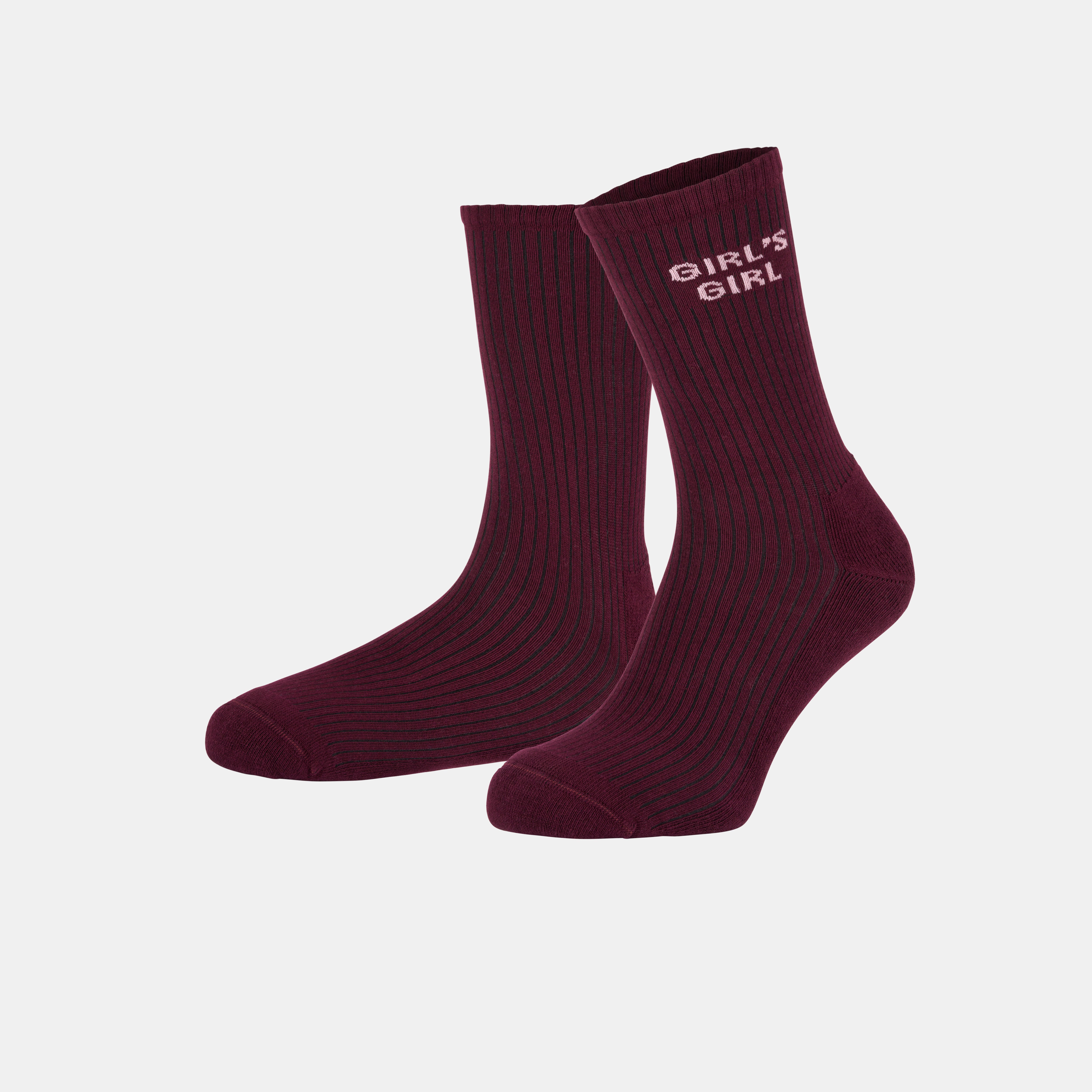 Girl's Girl Socks Aubergine Brown