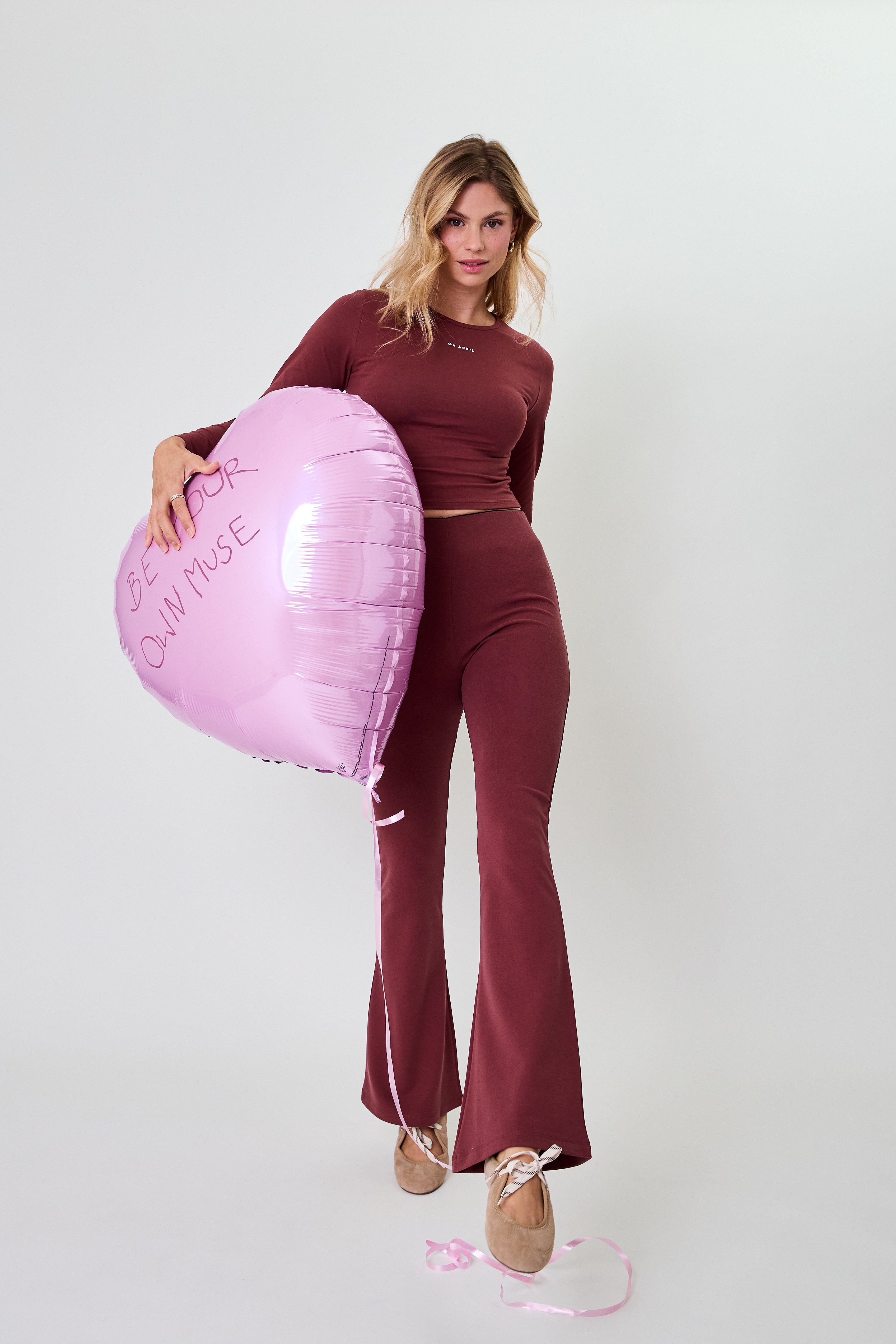 Tia Bootcut Leggings Cherrywood