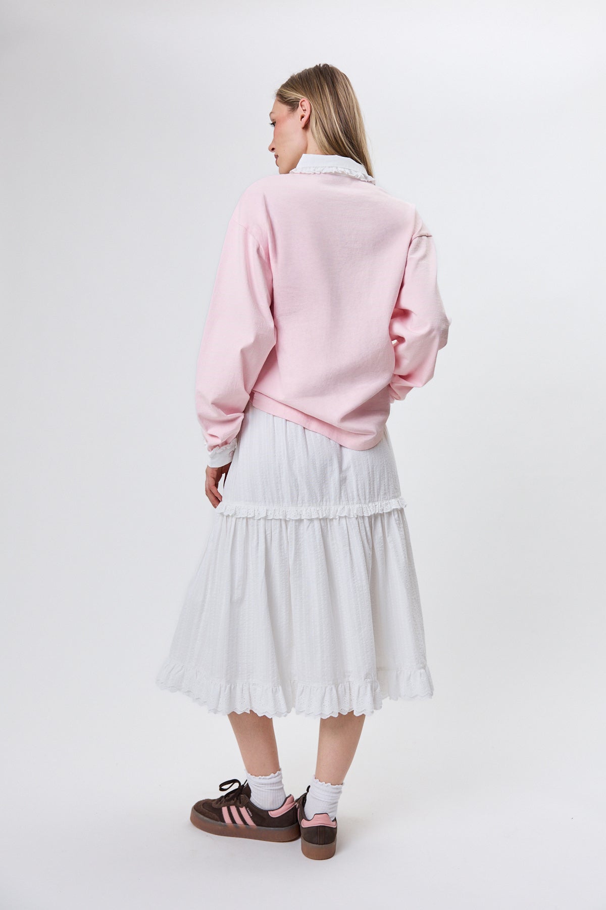 Jolina Lace Polo Baby Rose