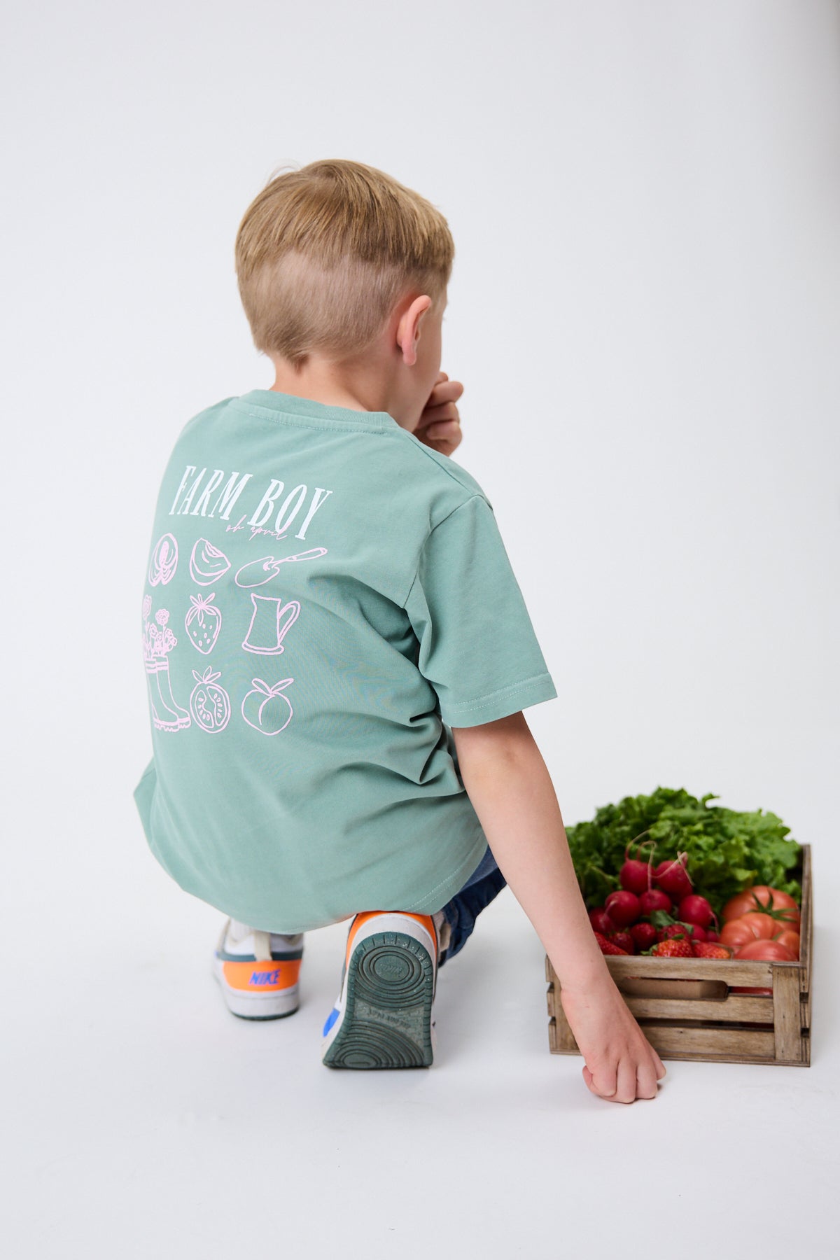 Kids T-Shirt Farmboy Sage