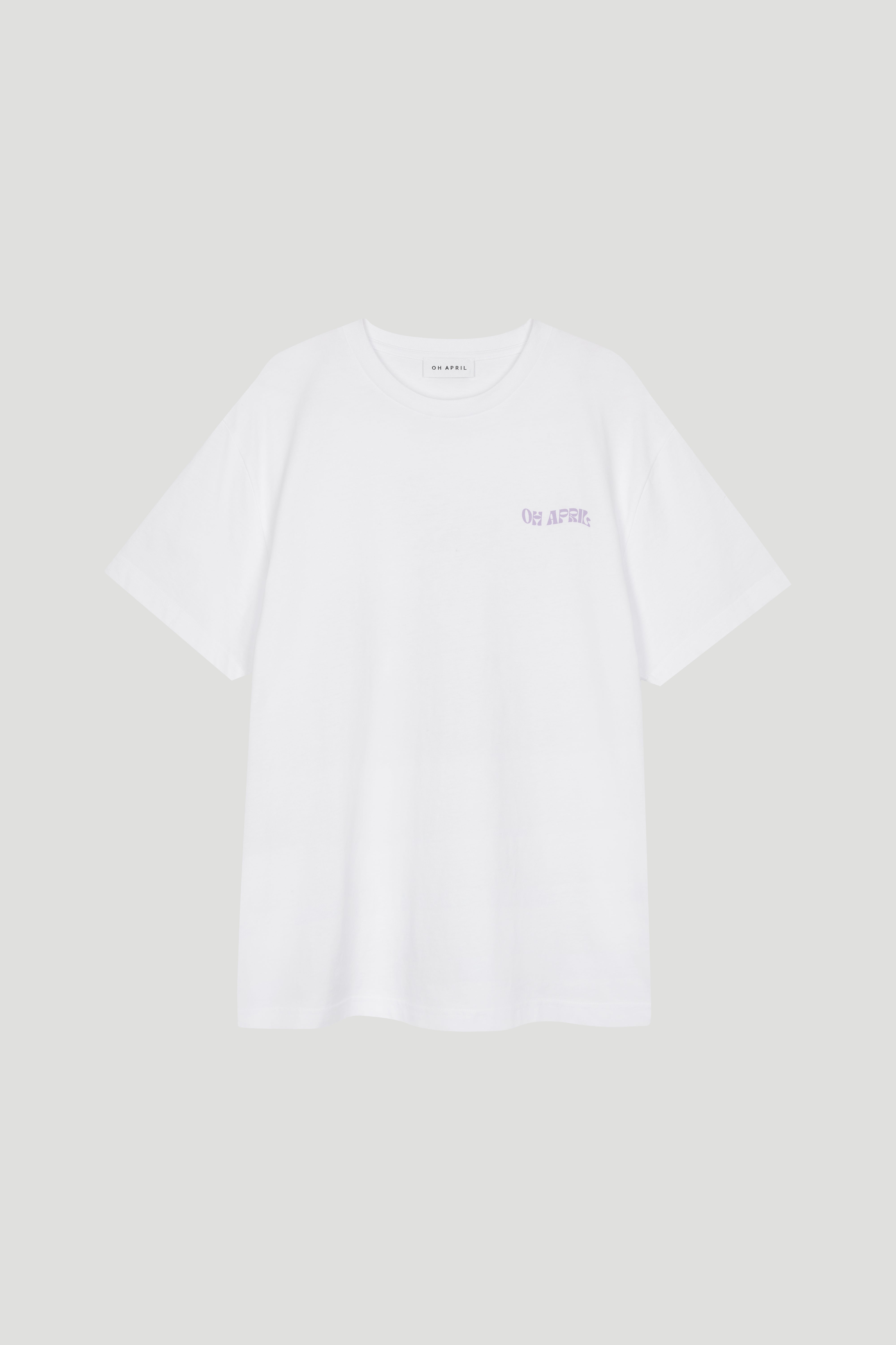 Boyfriend T-Shirt White Distance Call