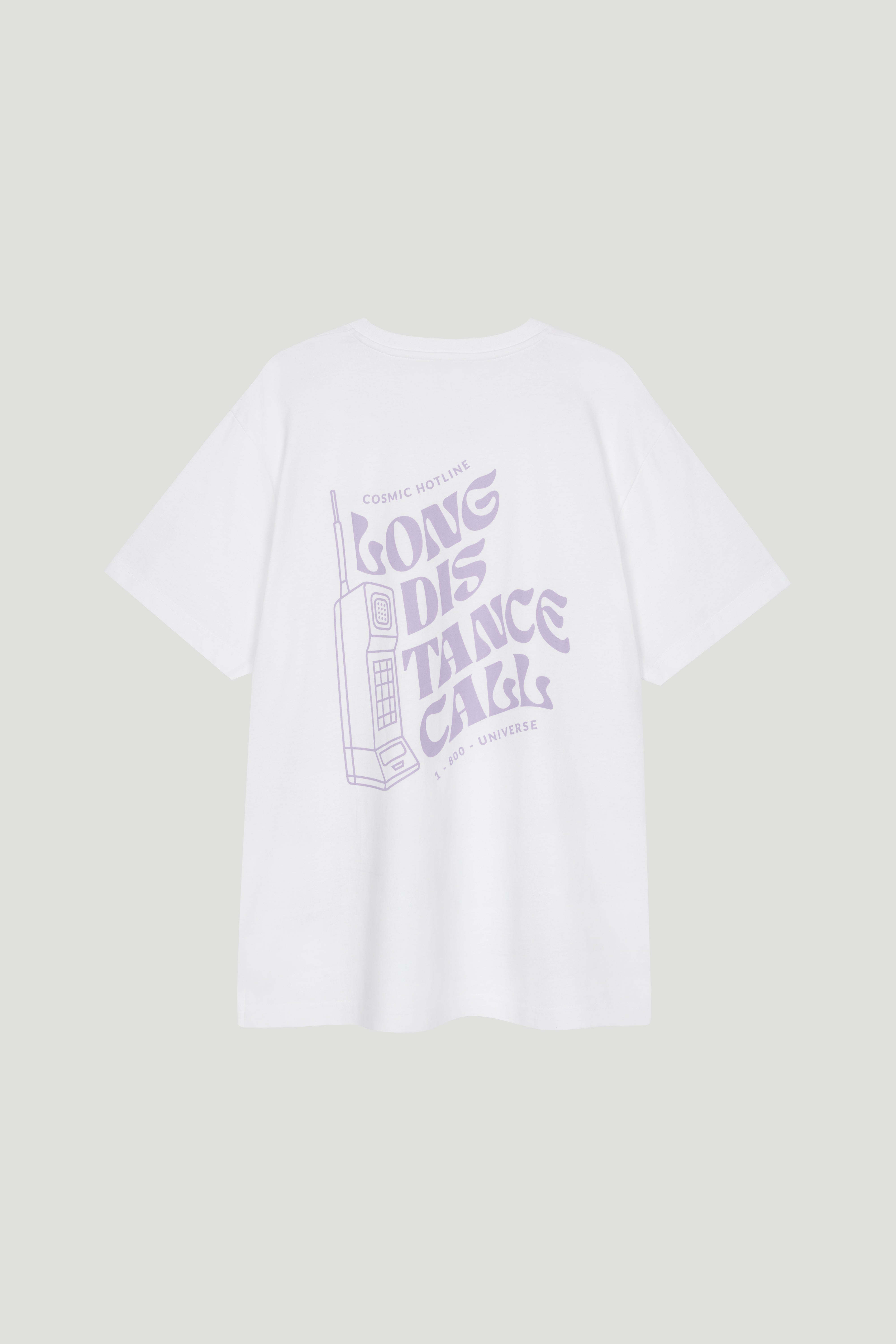 Boyfriend T-Shirt White Distance Call