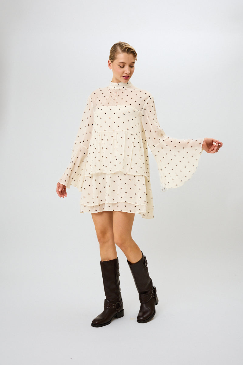 Lavinia Volant Dress Polkadot