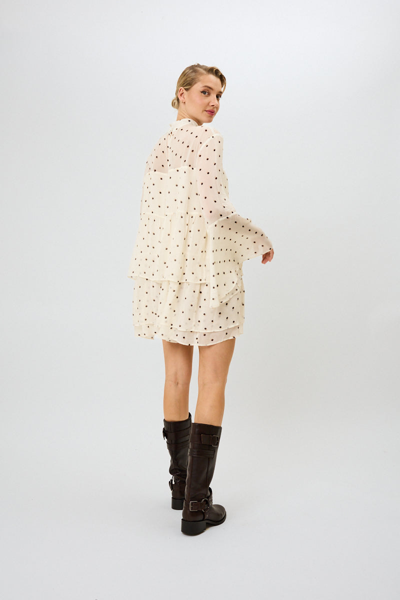 Lavinia Volant Dress Polkadot