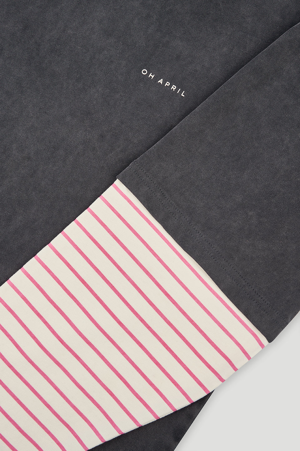 Layered BF T-Shirt Dark Grey Acid