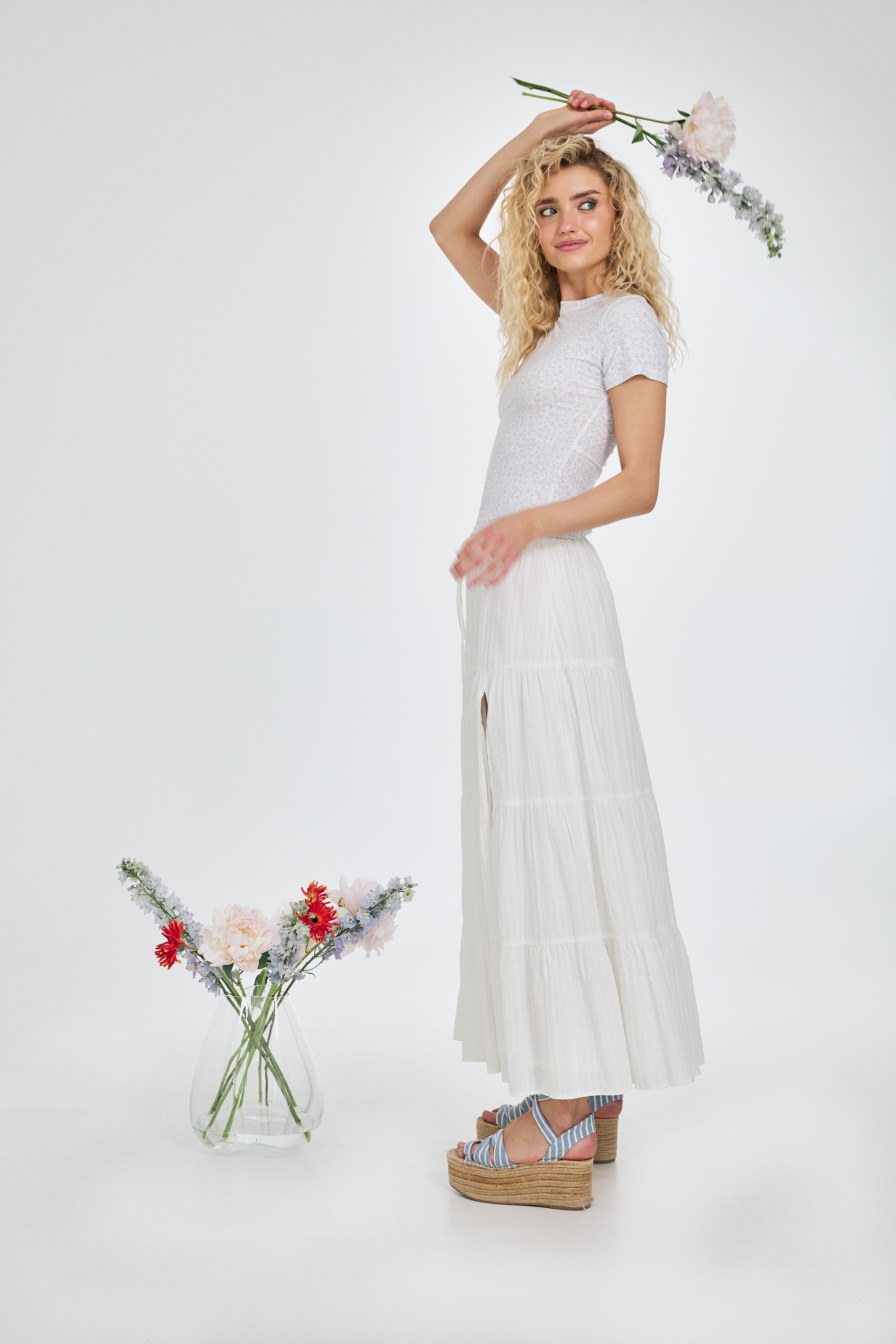 Valeska Skirt Off White