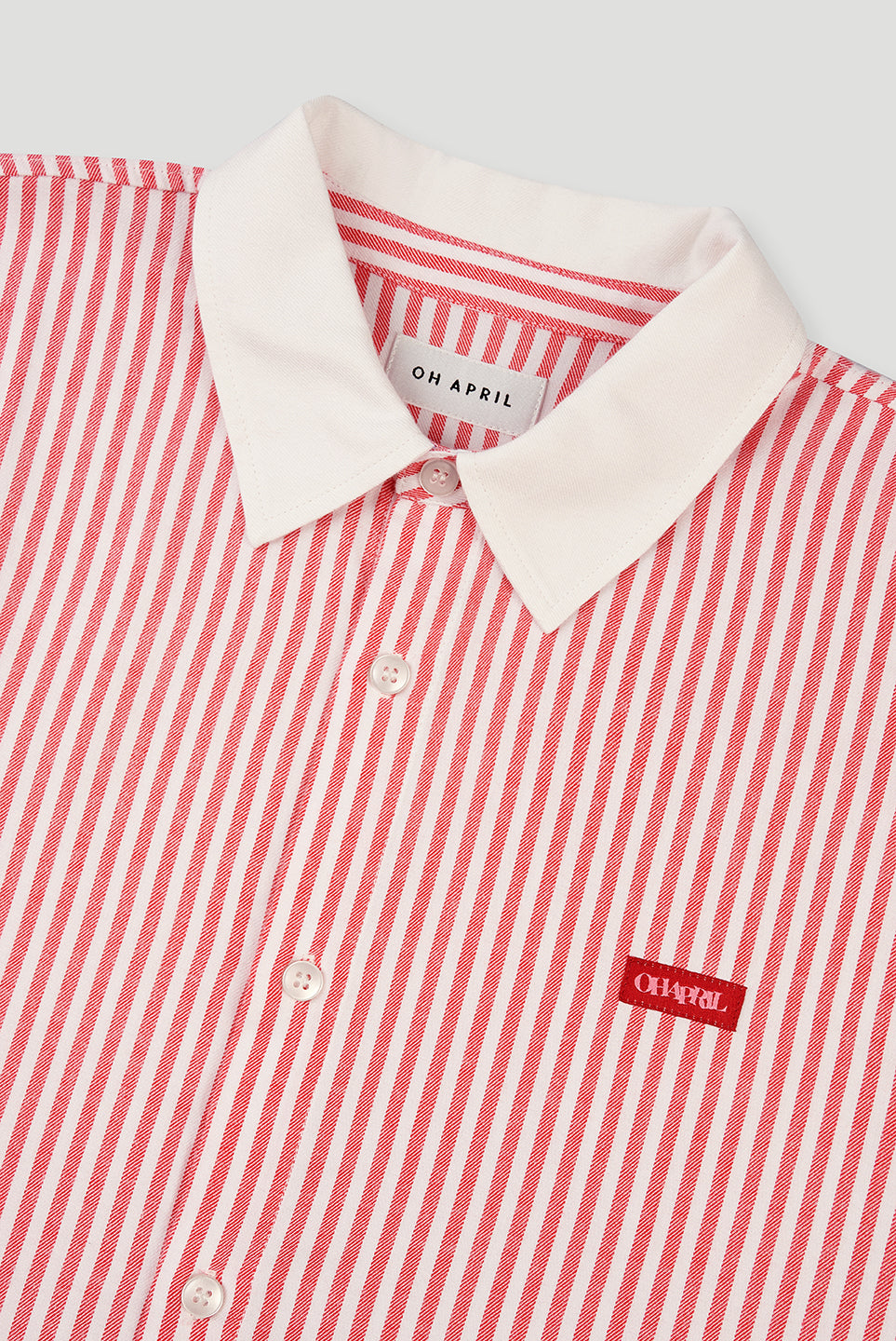 Luna Shirt White/Crimson