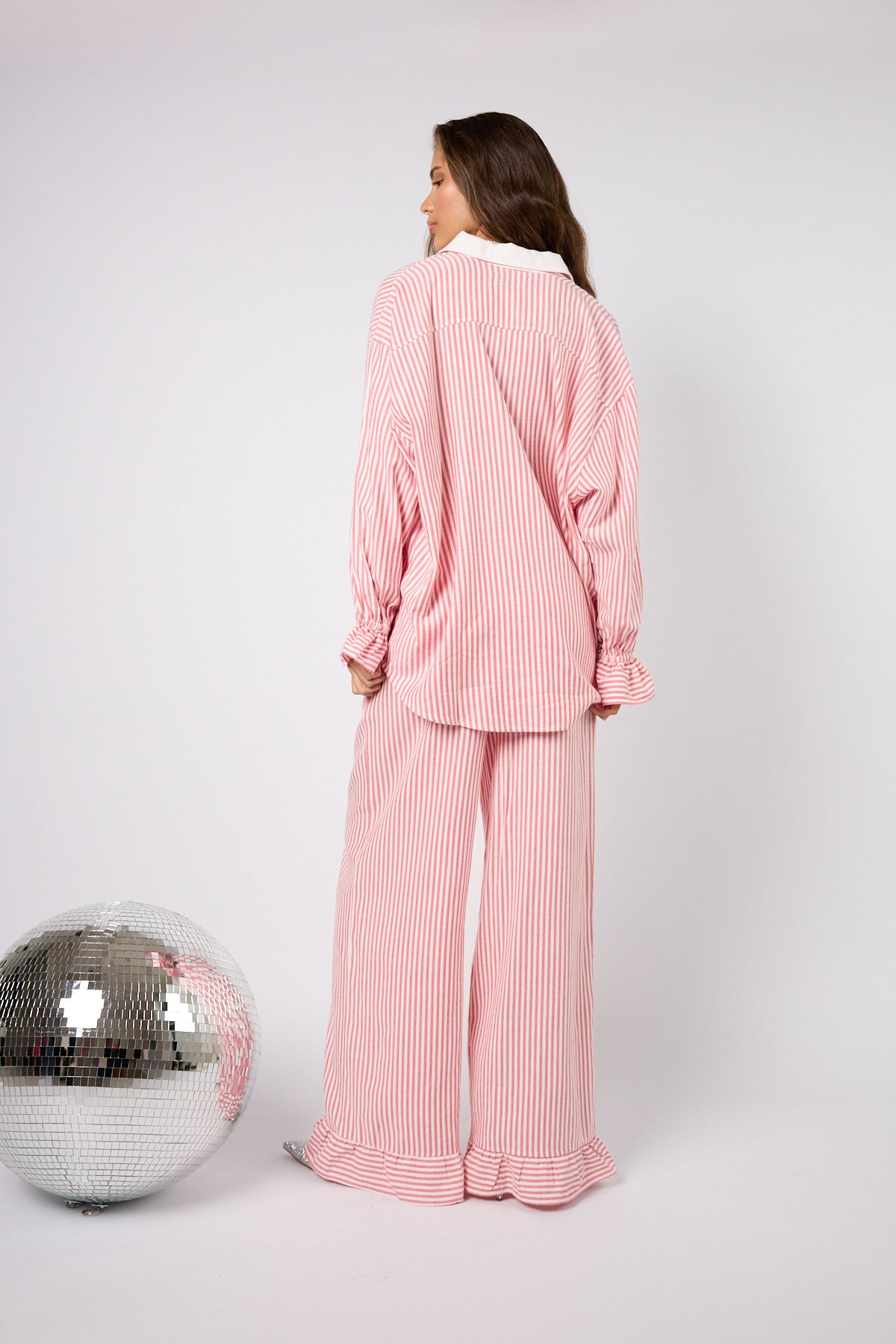 Luna Shirt White/Crimson