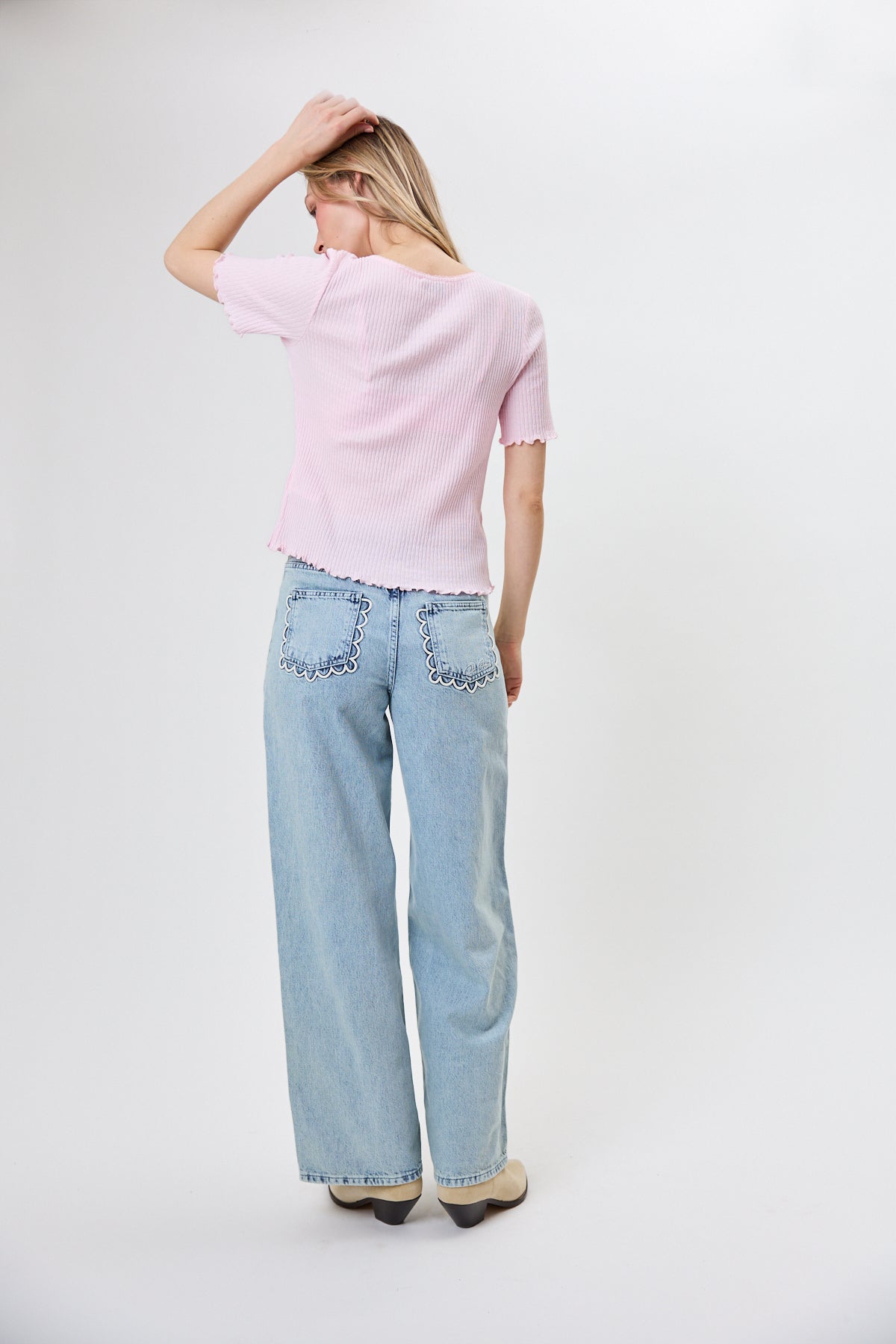 Lune Regular T-Shirt Baby Rose