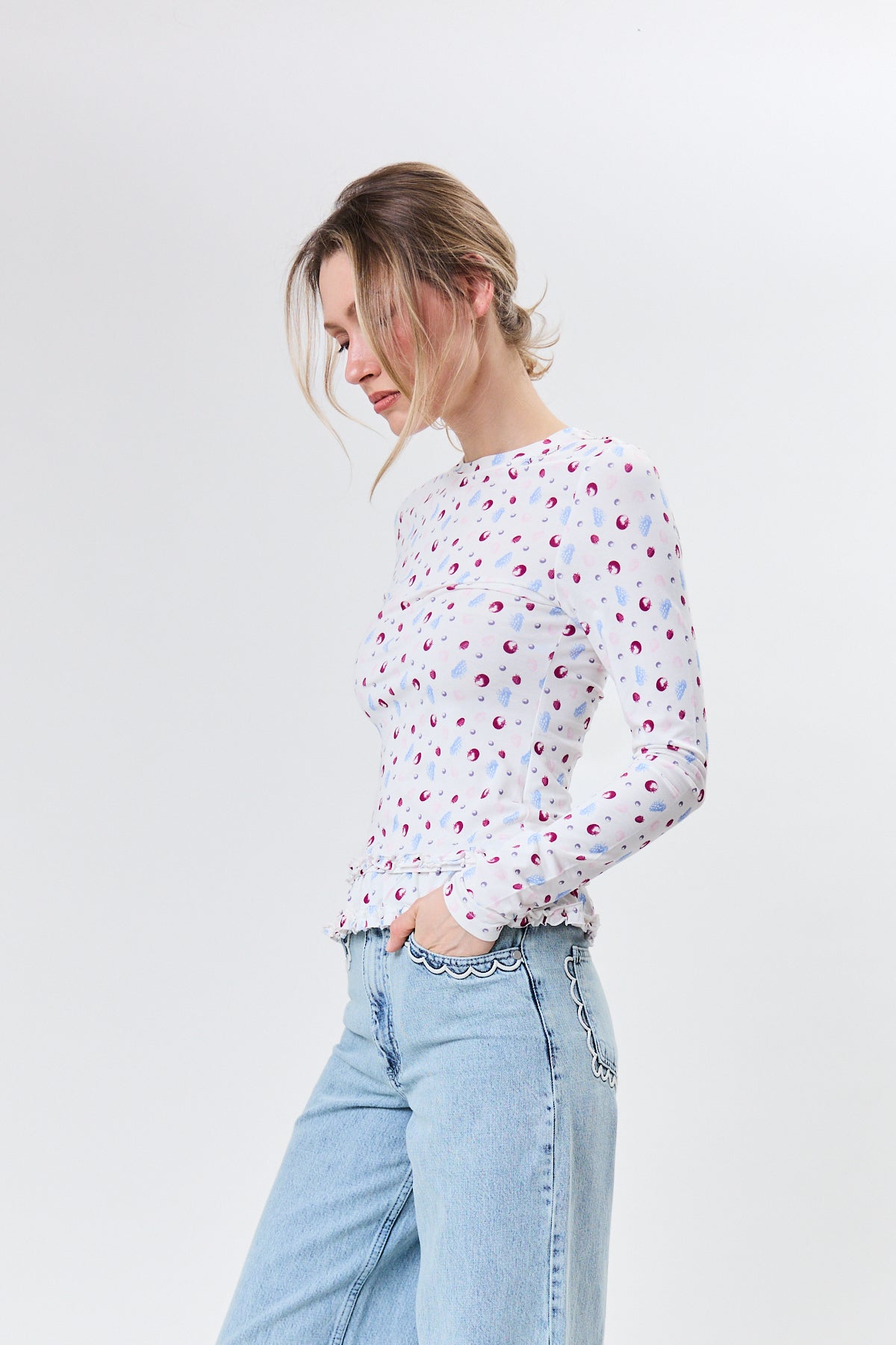 Mariella Longsleeve Multicolor Fruit